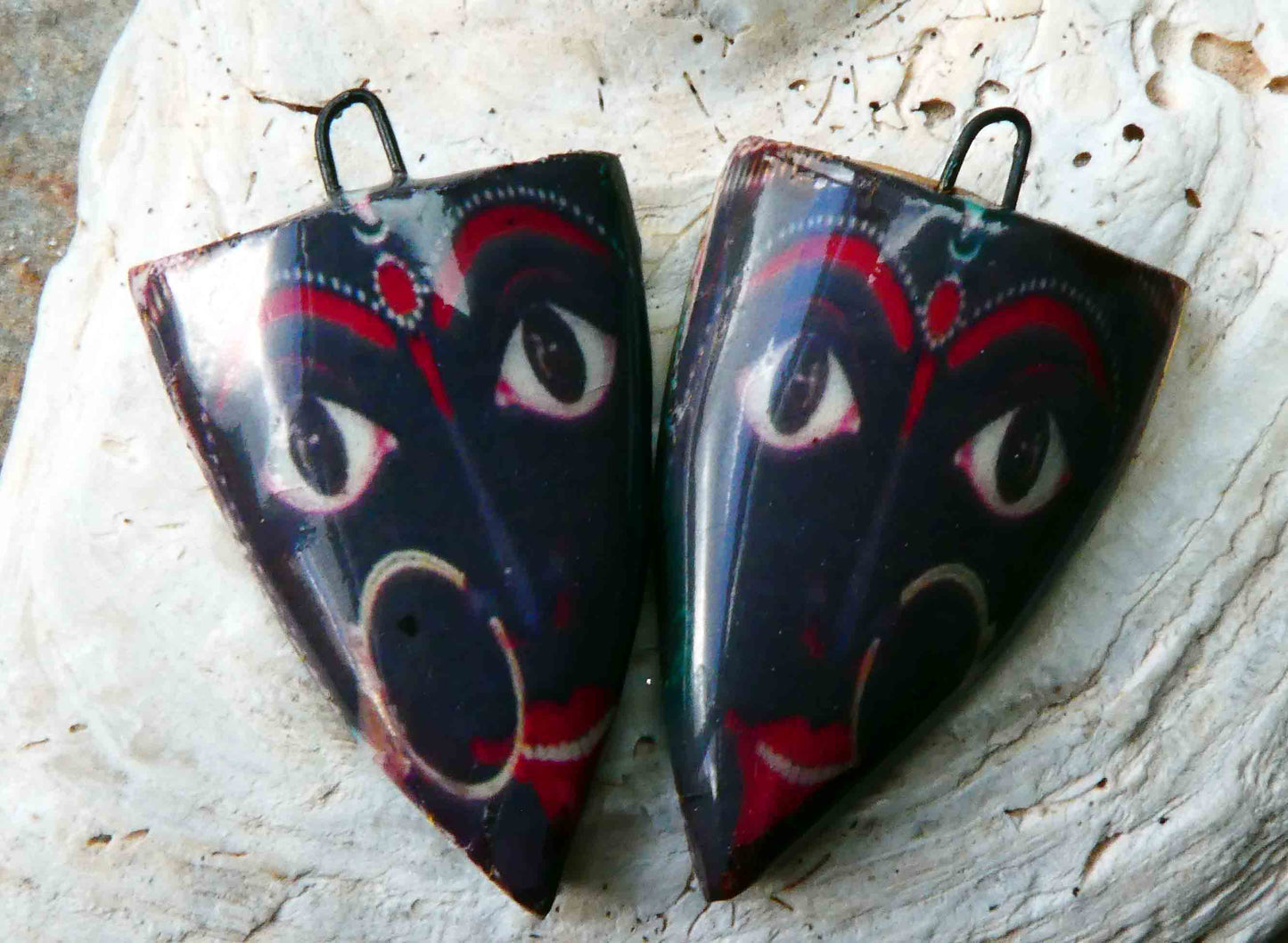 Kali Decal Shield Earring Charms