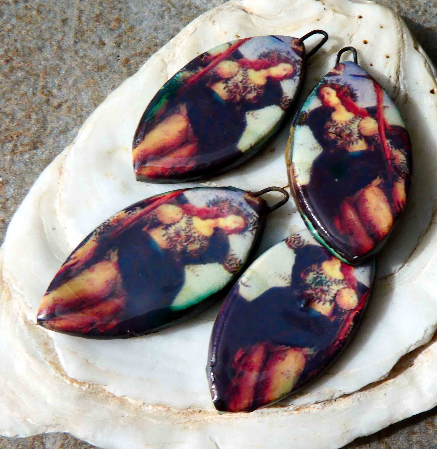 Athena Decal Drop Earring Charms #2