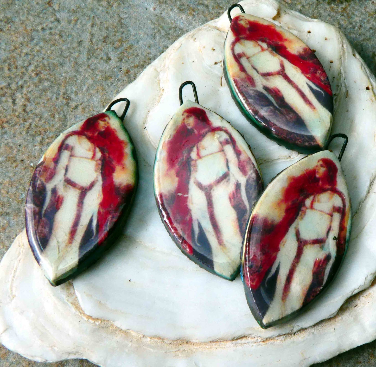 Boudica Decal Drop Earring Charms