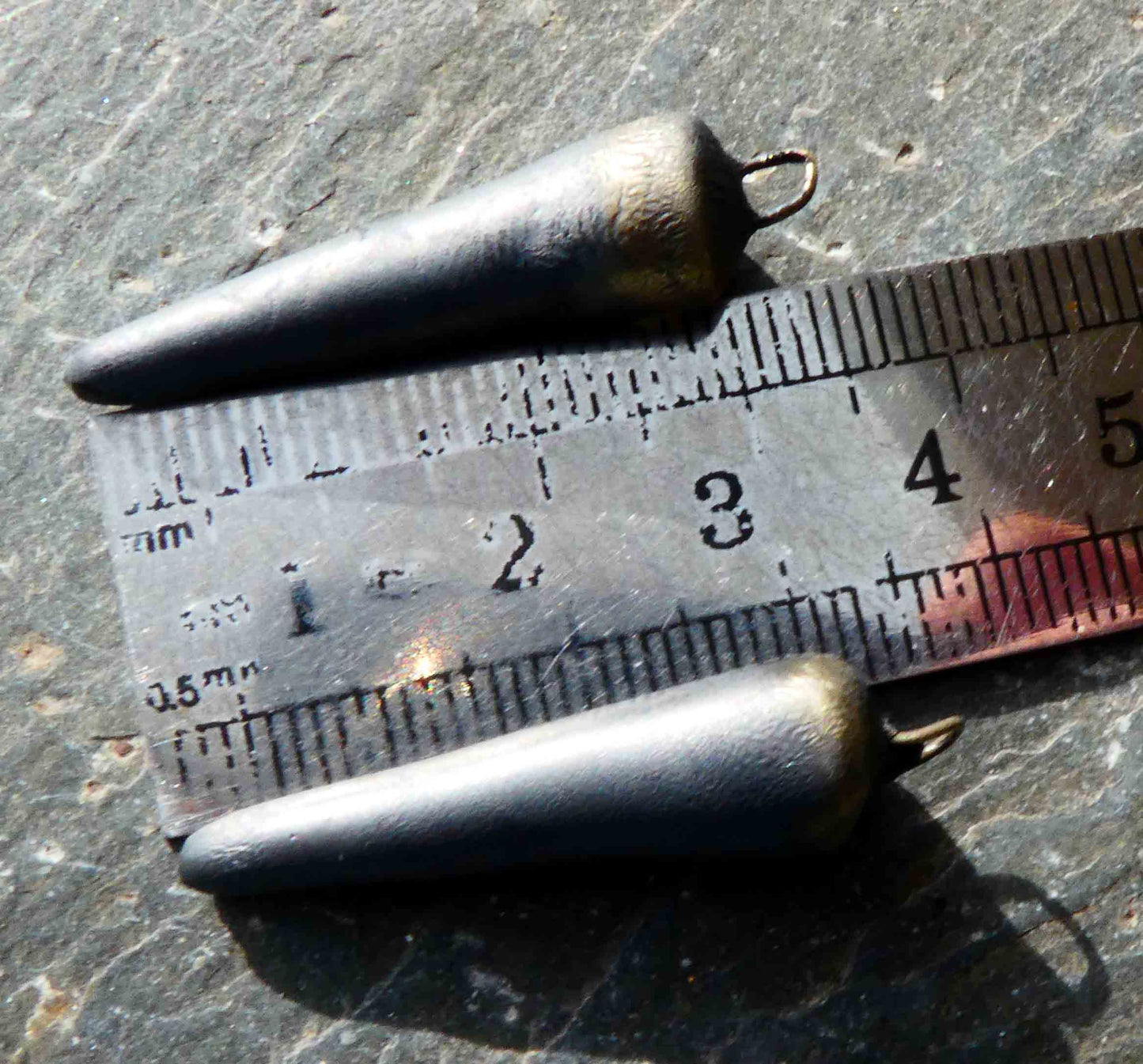 Ceramic Spikes Earring Charms - Pewter