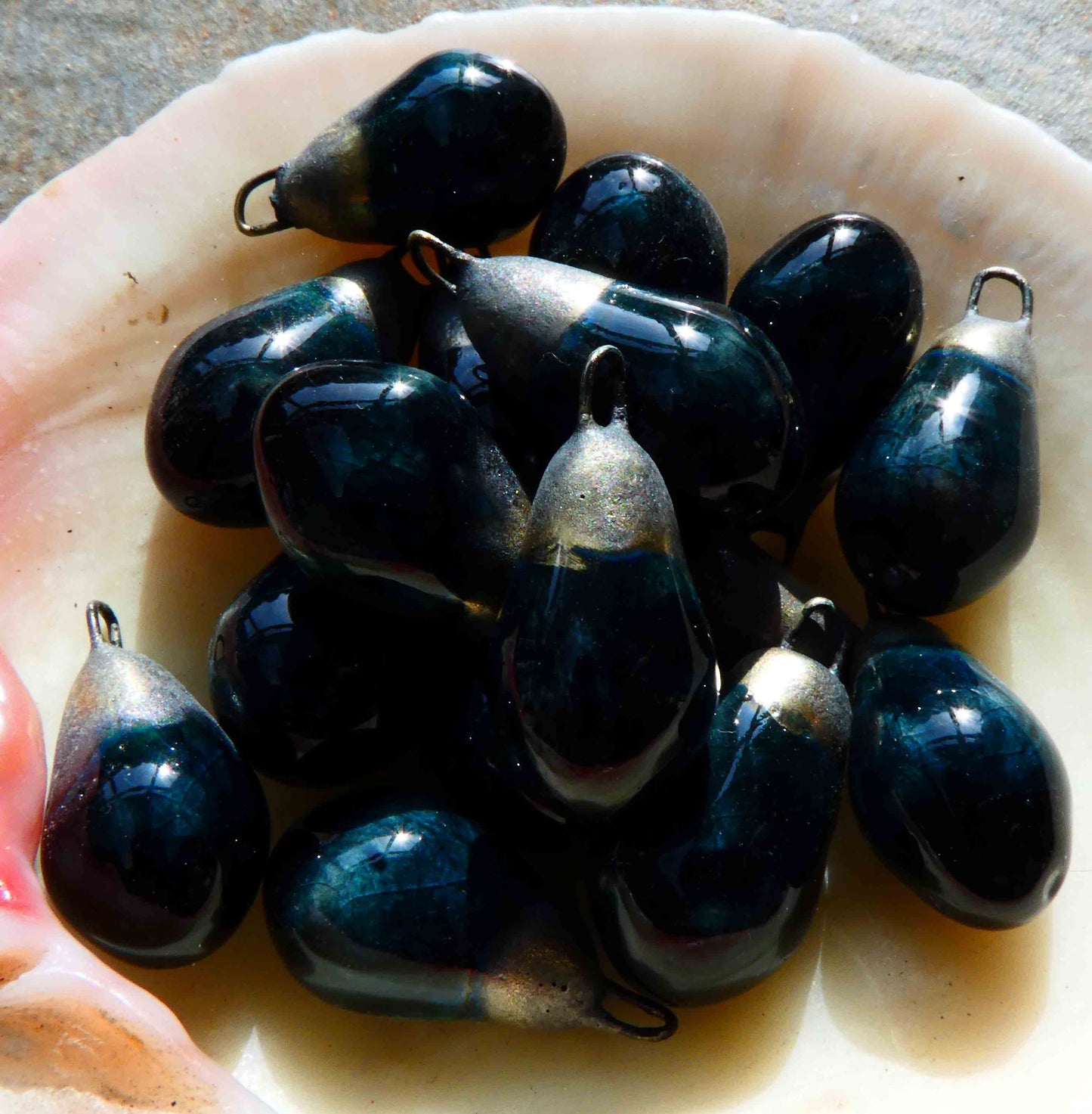 Ceramic Drops Earring Charms - Emeralorium