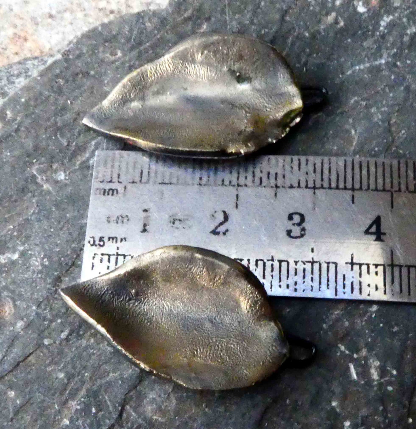 Ceramic Super Slim Leaf Earring Charms #24