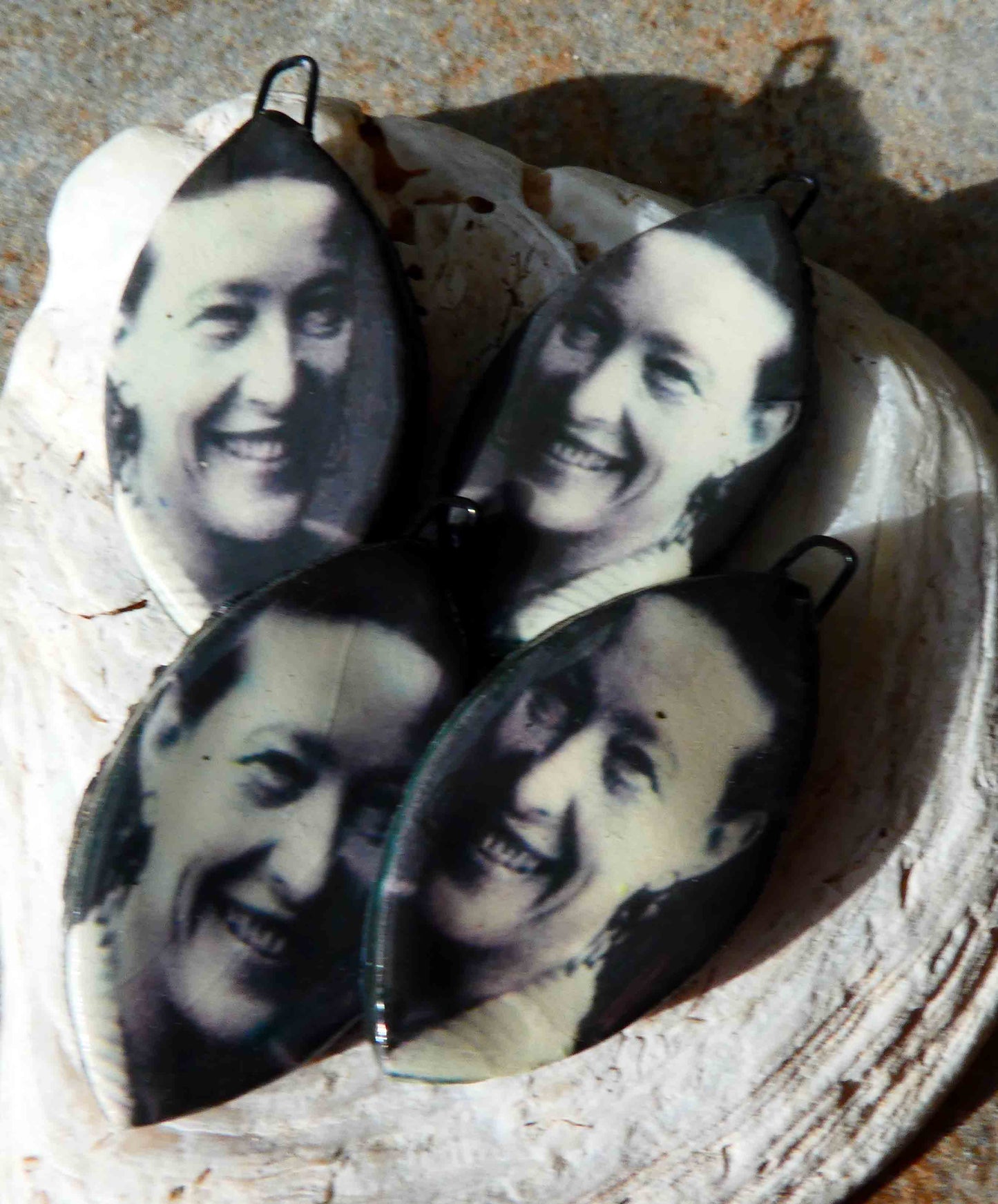 Simone de Beauvoir Decal Drop Earring Charms