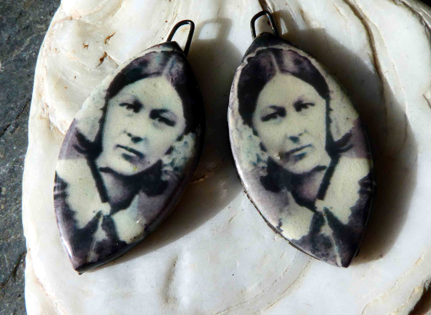 Florence Nightingale Decal Drop Earring Charms