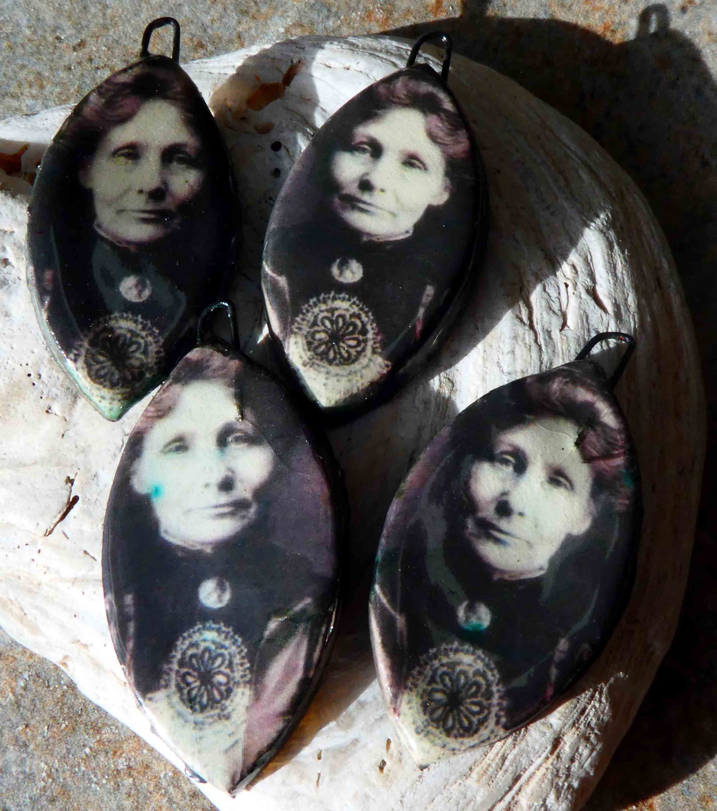Emmeline Pankhurst Decal Drop Earring Charms #3