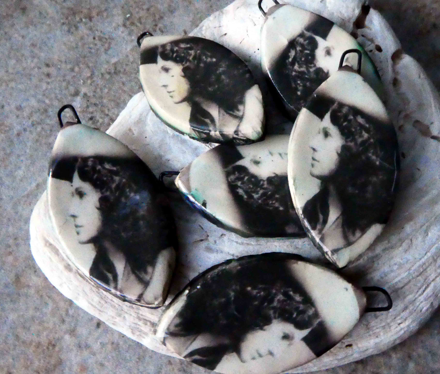 Annie Oakley Decal Drop Earring Charms