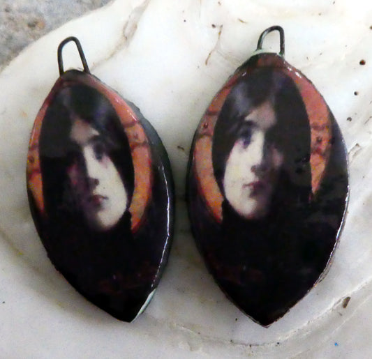 Lucien Victor Guirand De Scevola Decal Drop Earring Charms #2