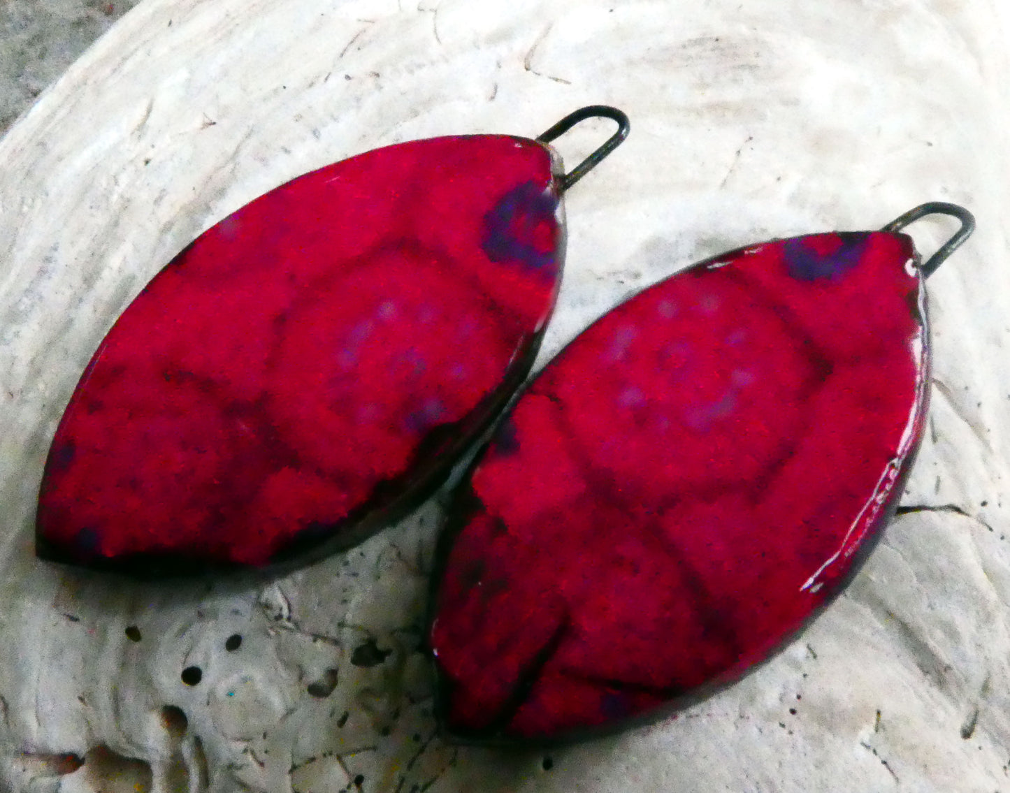 Ceramic Painted Drop Decal Earring Charms #37