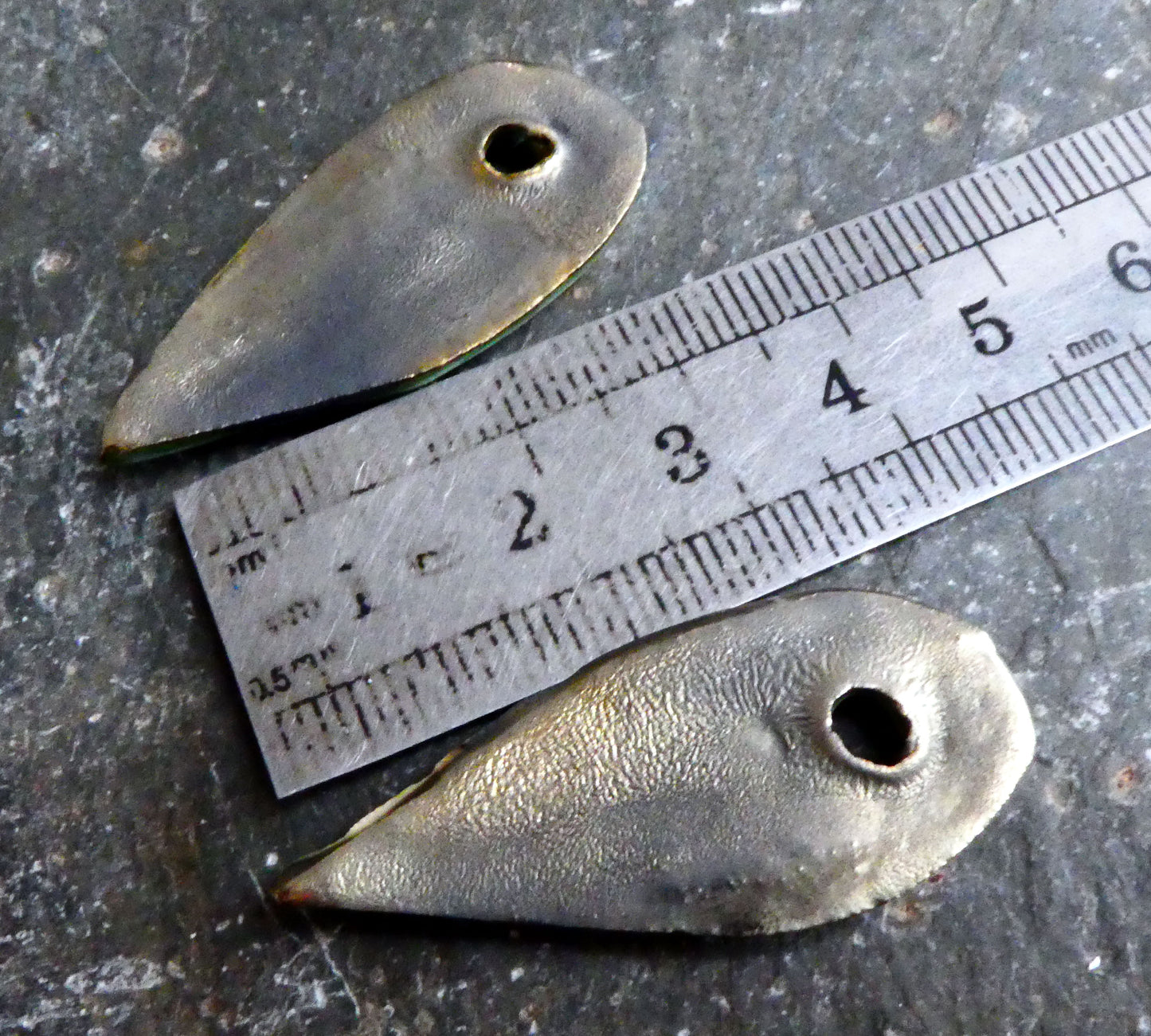 Ceramic Barky Textured Shard Earring Charms - Arizona
