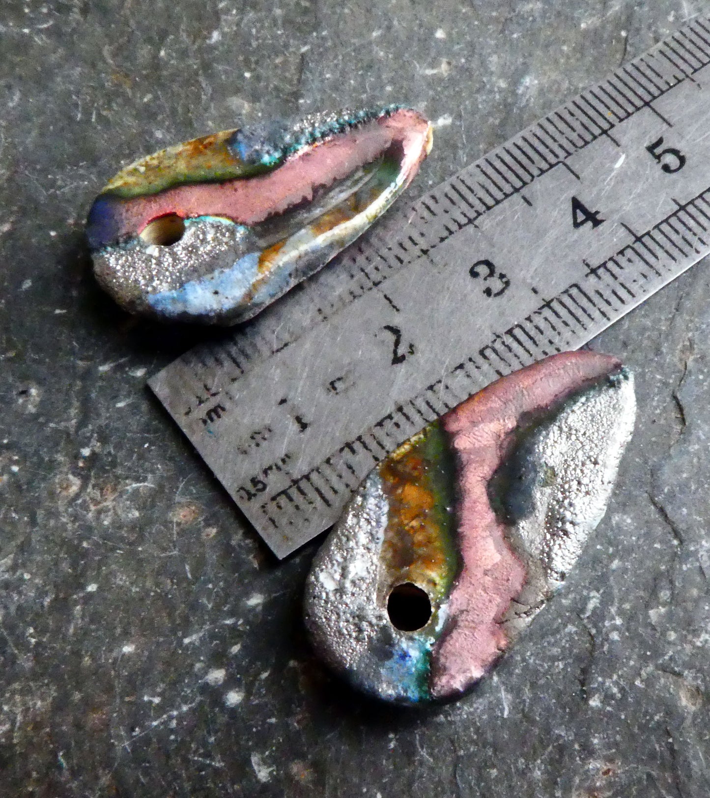 Ceramic Rock Shard Earring Charms