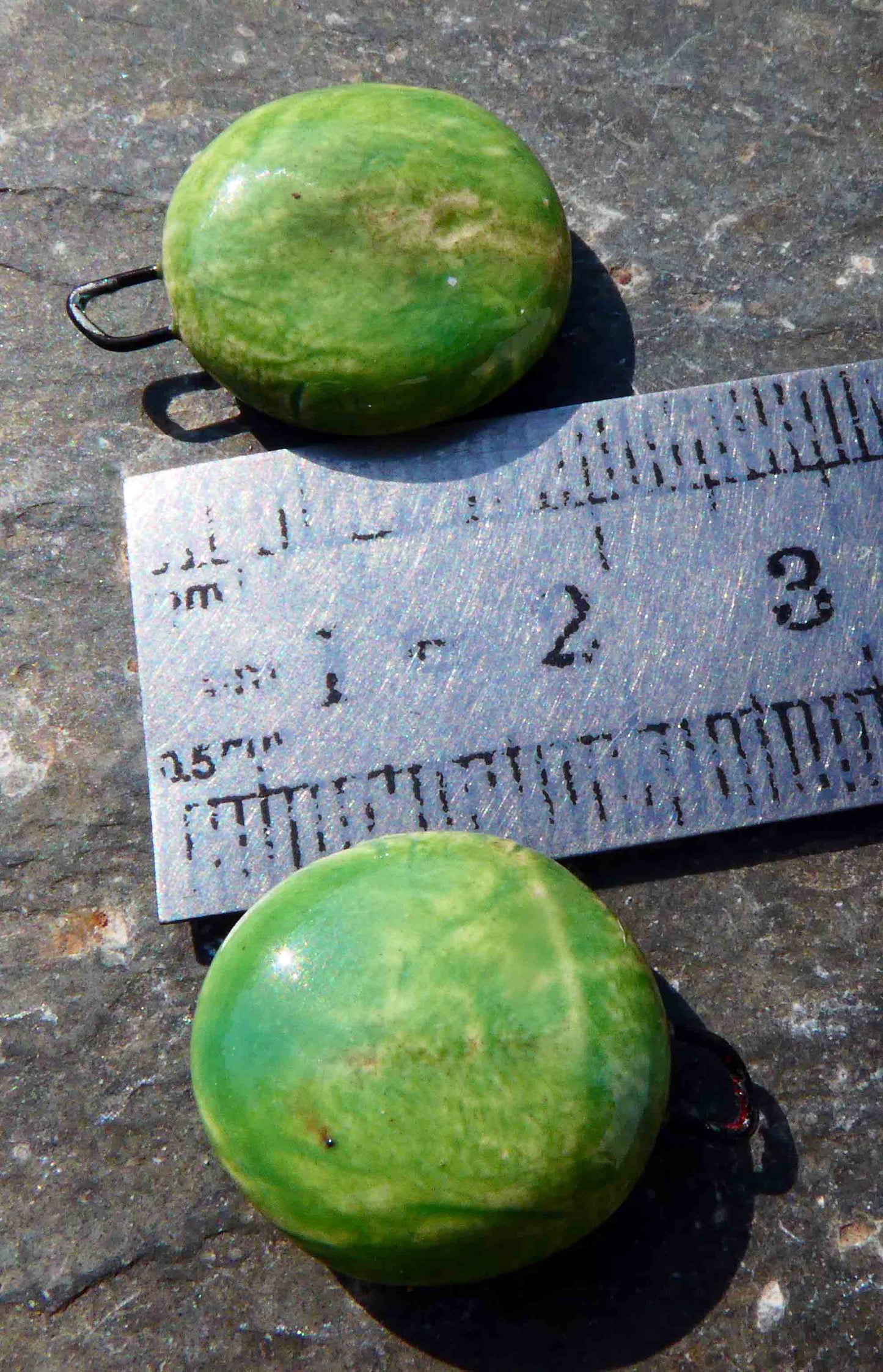 Ceramic Little Drops - Discs- Fern