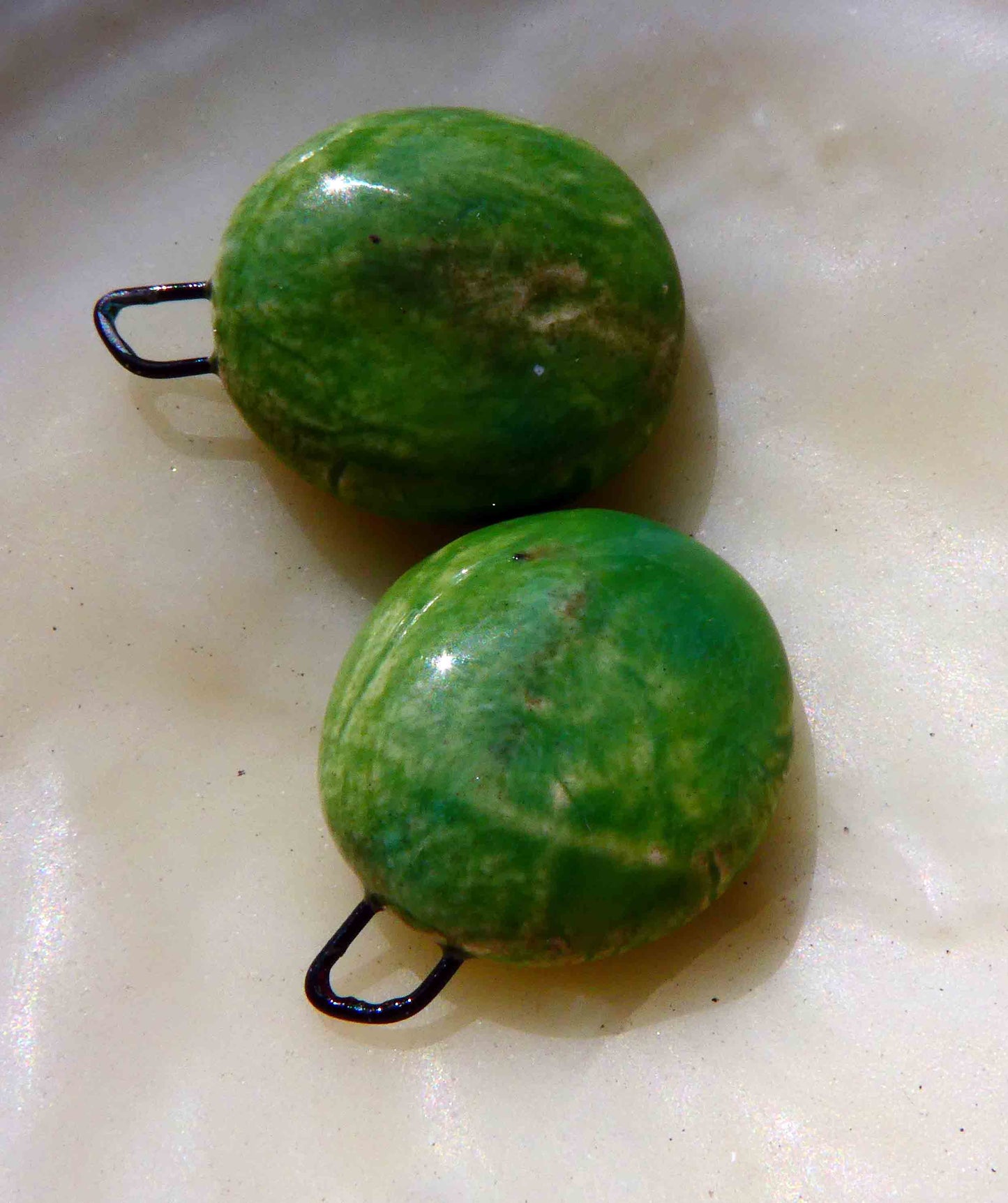 Ceramic Little Drops - Discs- Fern