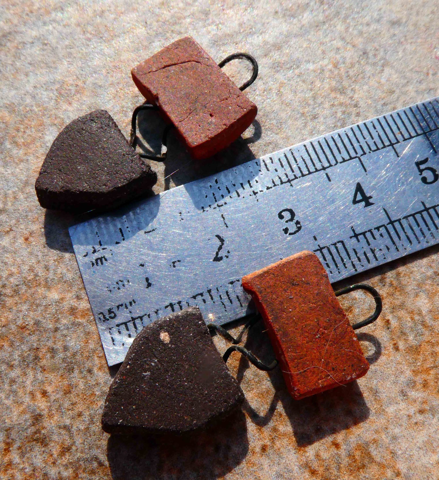 Mixed Ceramic Tribal Disc Drop Earring Charms #2