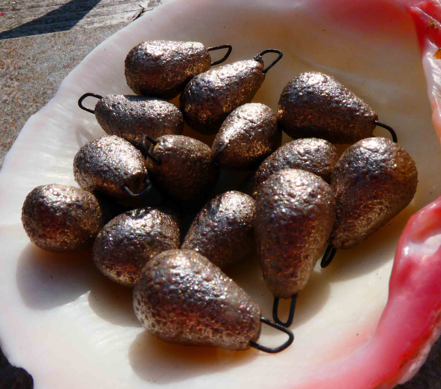 Ceramic  Enamel Drops - Platinum Lustre