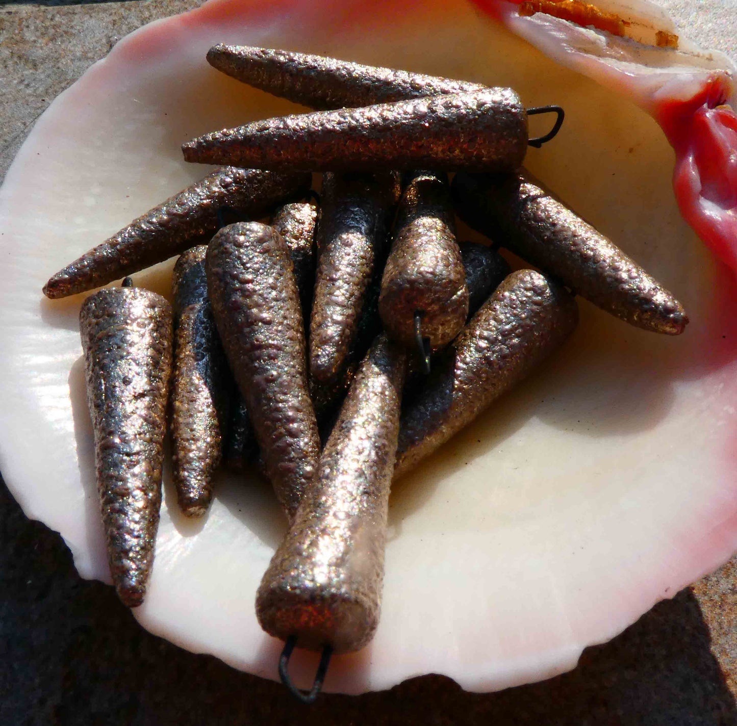 Ceramic  Enamel Spikes - Platinum Lustre