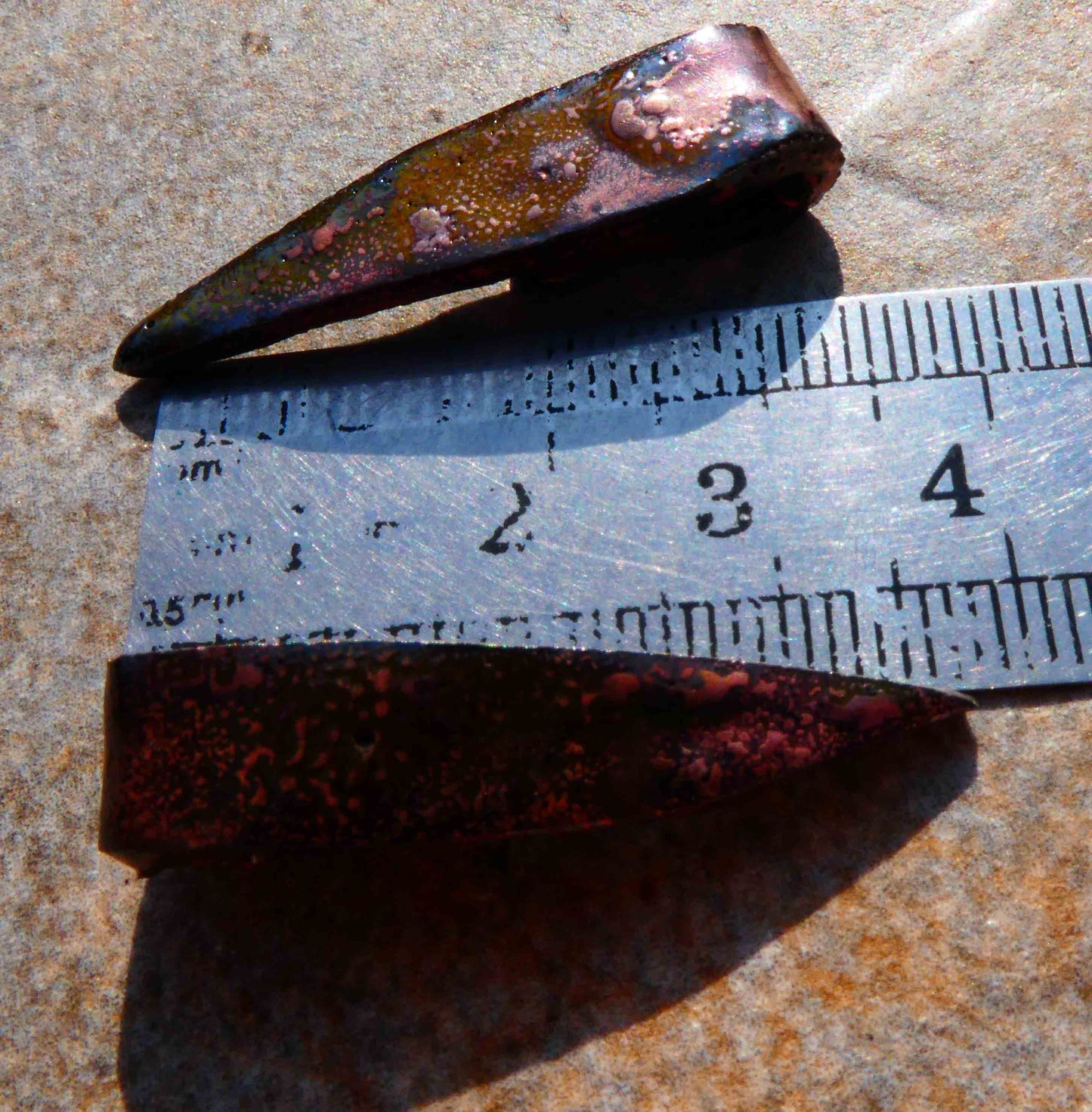 Ceramic Raku Folded Earring Charms