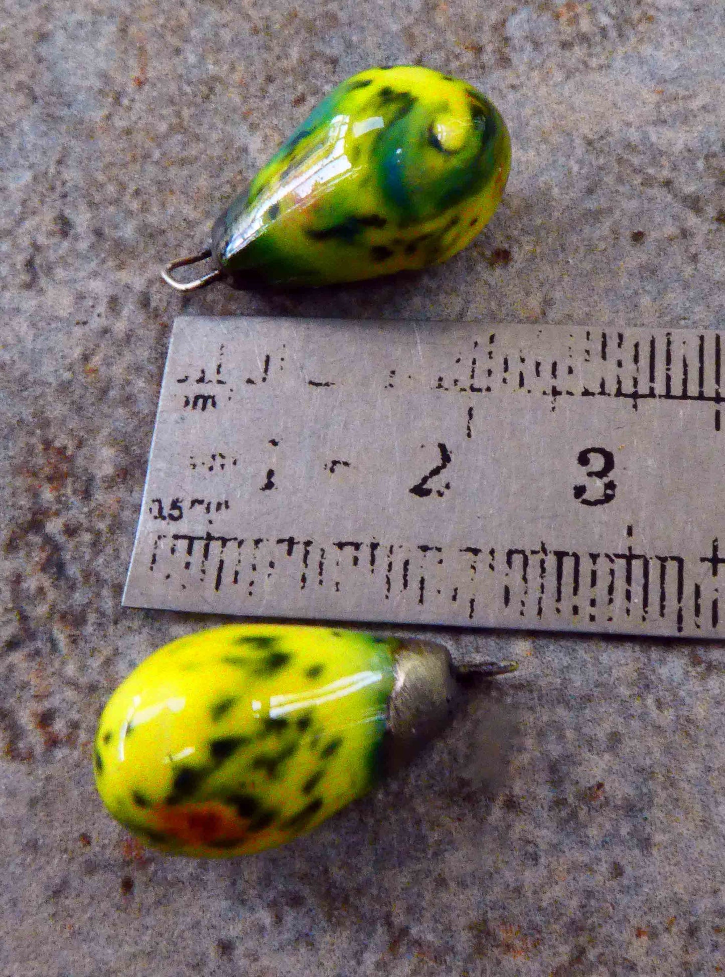 Ceramic Drops Earring Charms -Mardi Gras
