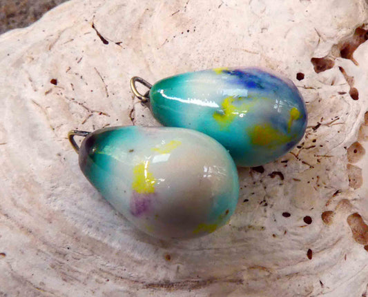 Ceramic Drops Earring Charms -Jazz Notes