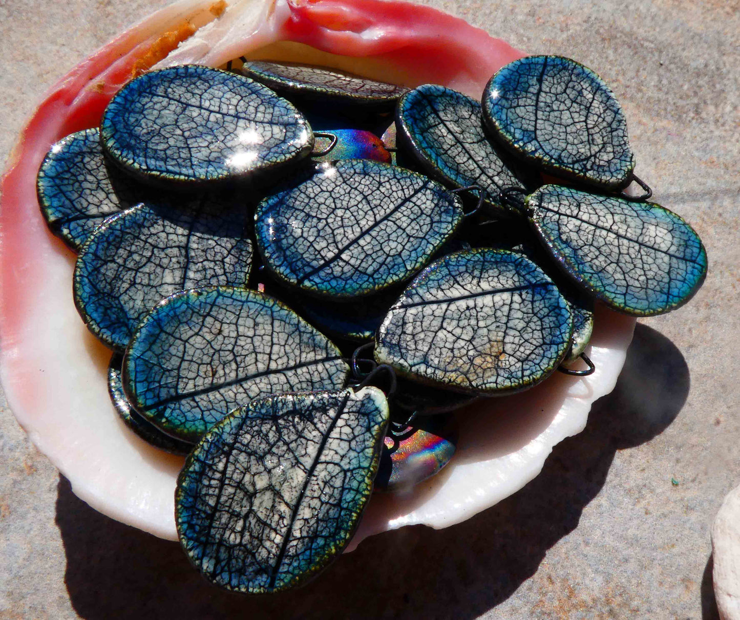 Ceramic Insect Wing Slice Earring Charms