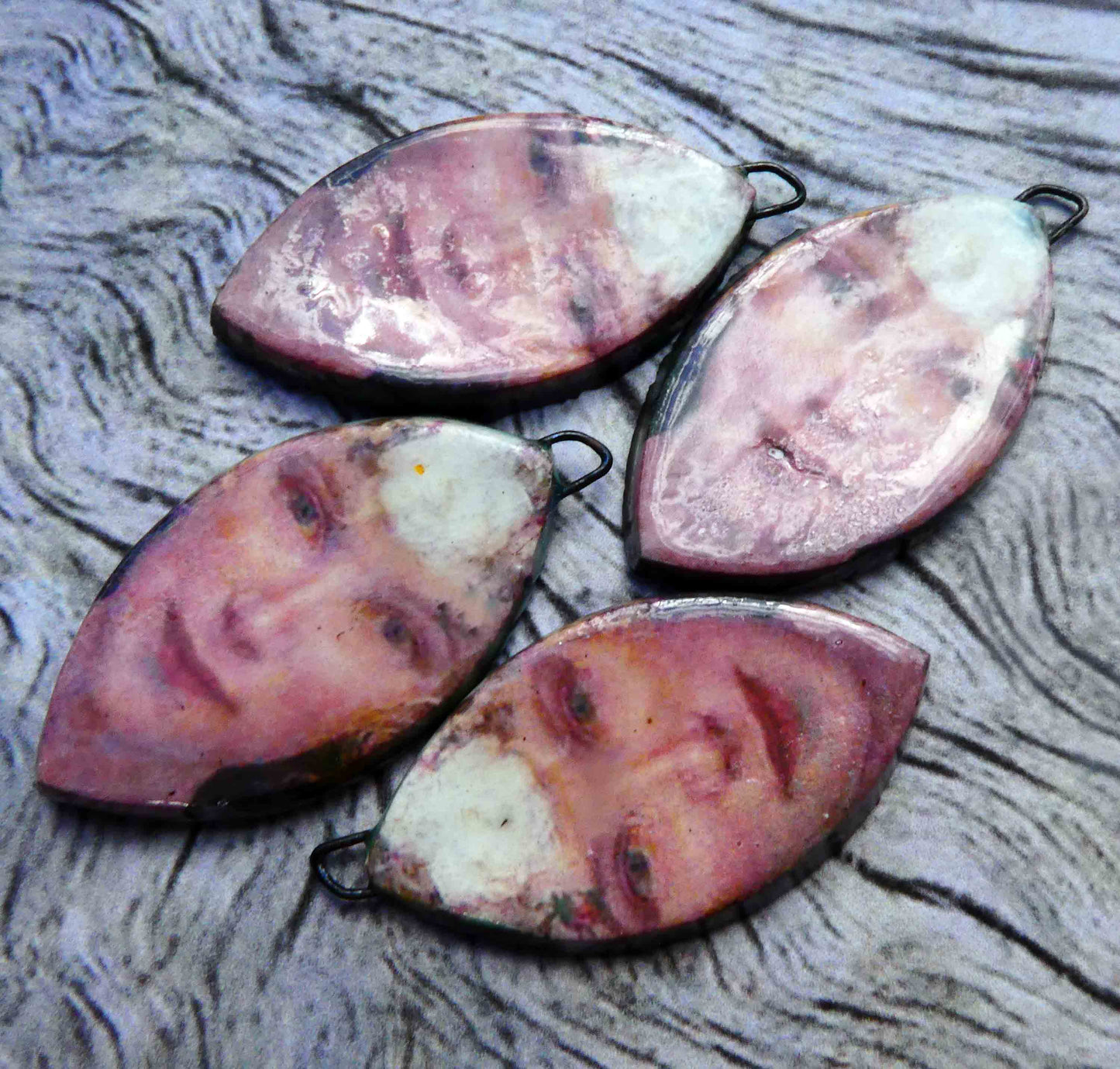 Ceramic Decal Edgar Maxence Earring Charms #1