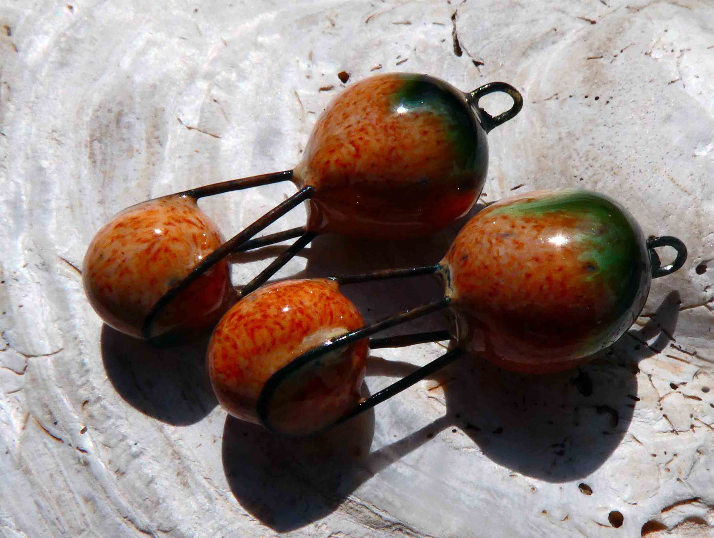 Ceramic Bobble Sling Earring Charms - Tibet