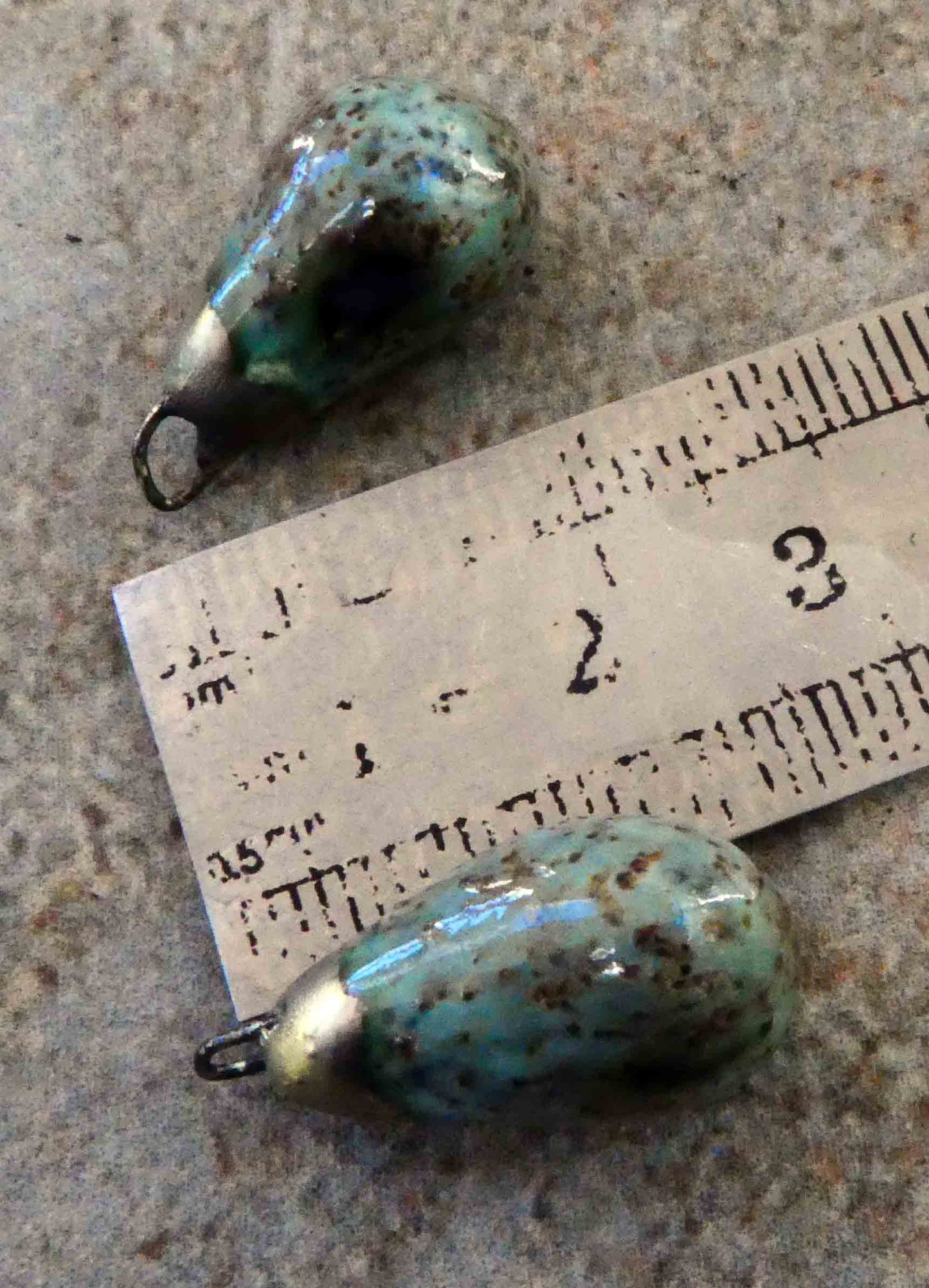 Ceramic Drops Earring Charms -Autumn Blues