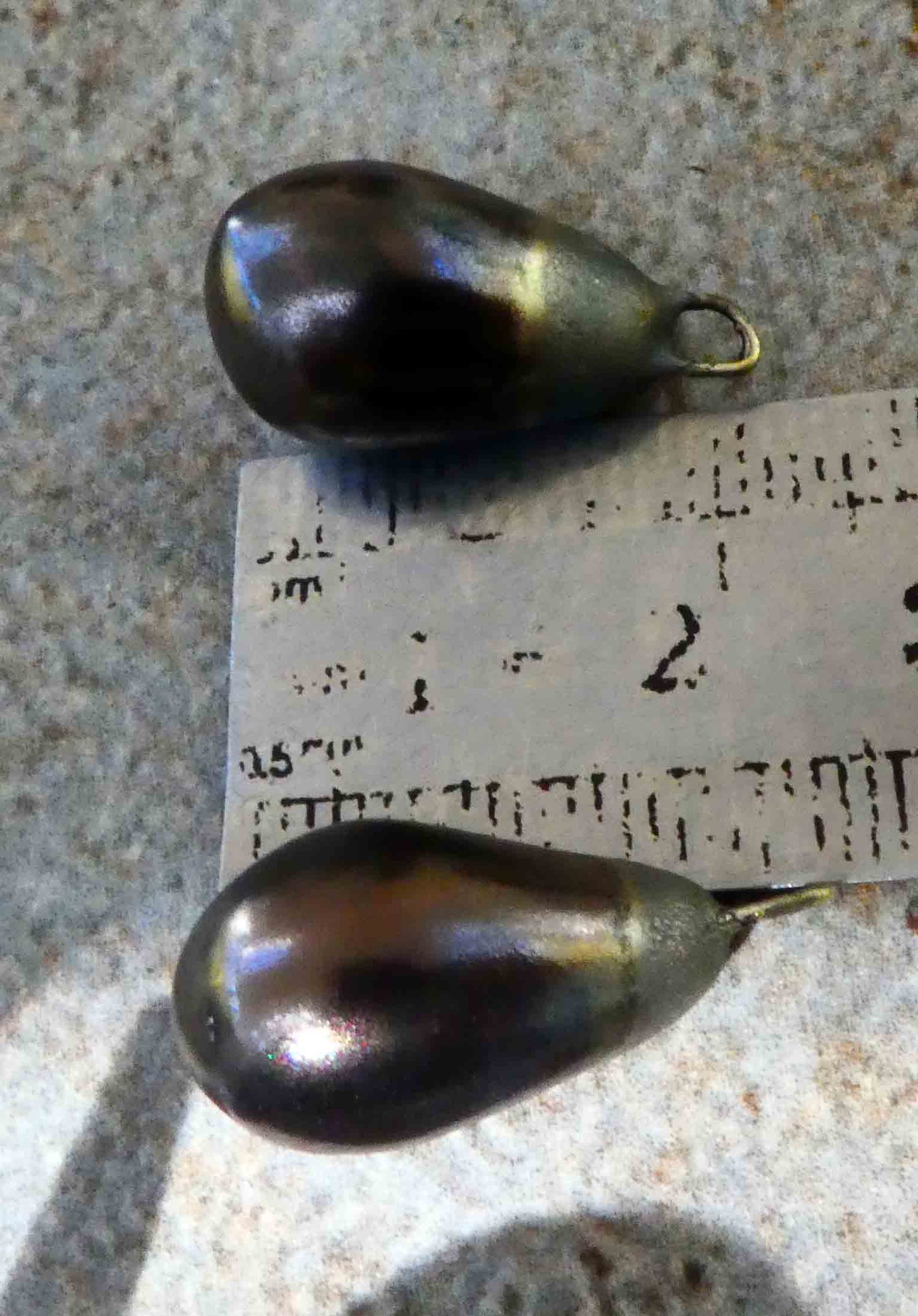 Ceramic Drops Earring Charms -Bronze