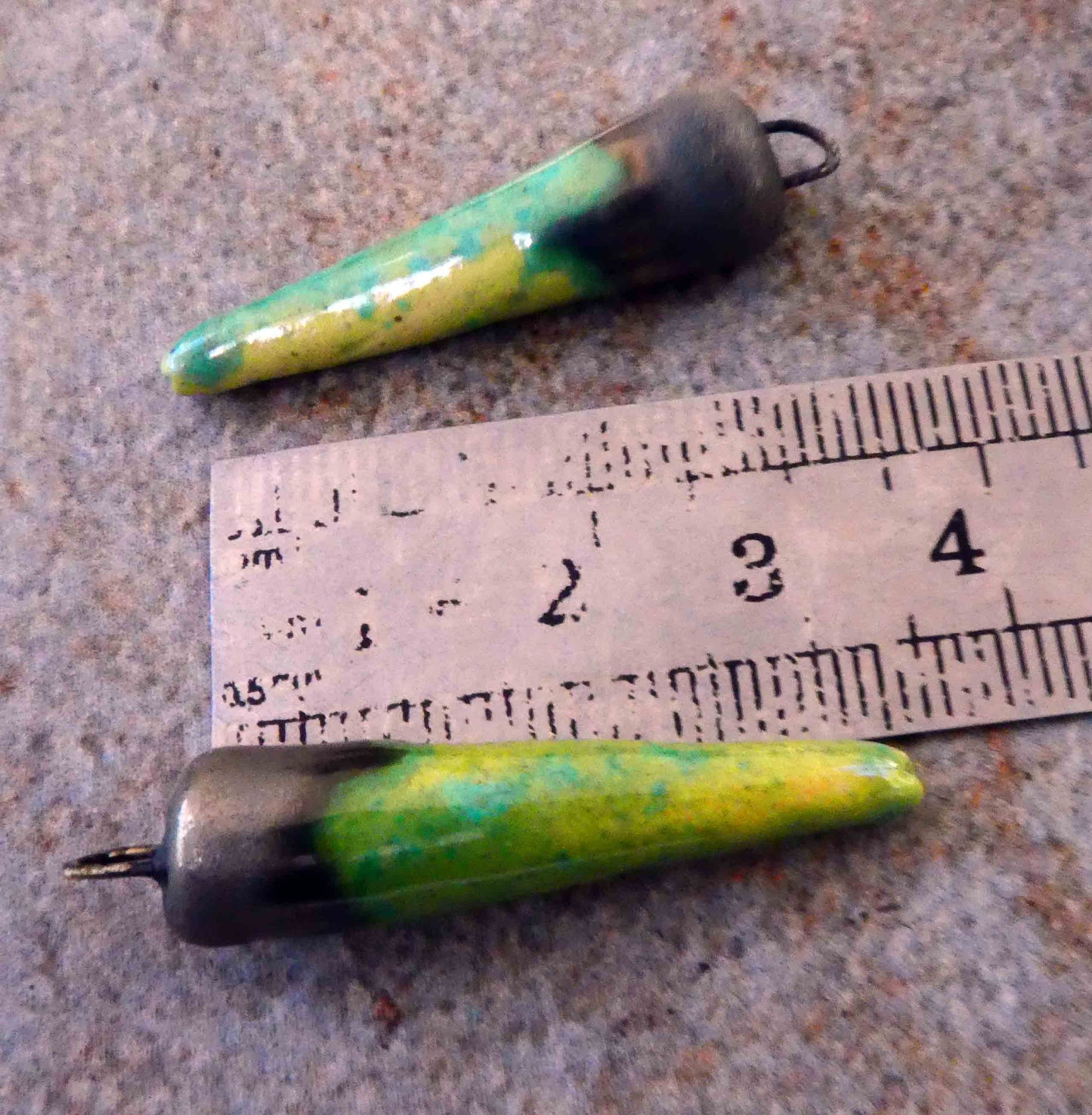 Ceramic Spikes Earring Charms -Supernova