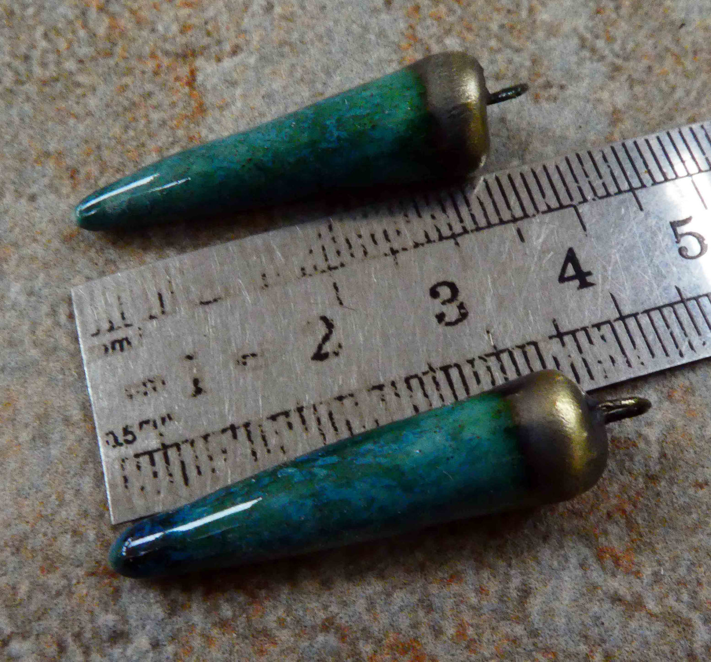 Ceramic Spikes Earring Charms - Bora Bora