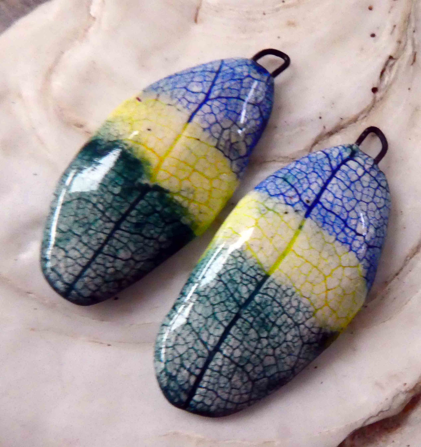 Porcelain Dragonfly Wing  Earring Charms #6