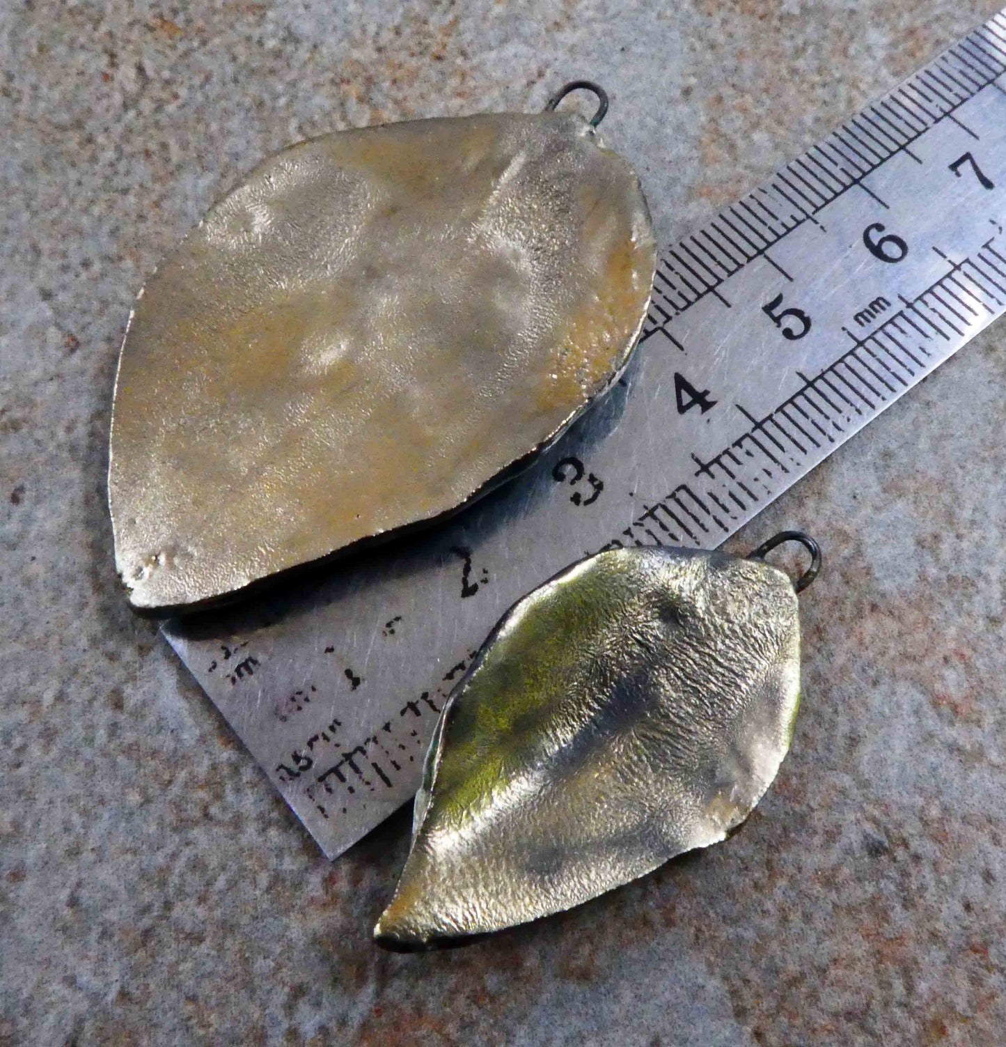 Ceramic Leaf Pendants #2
