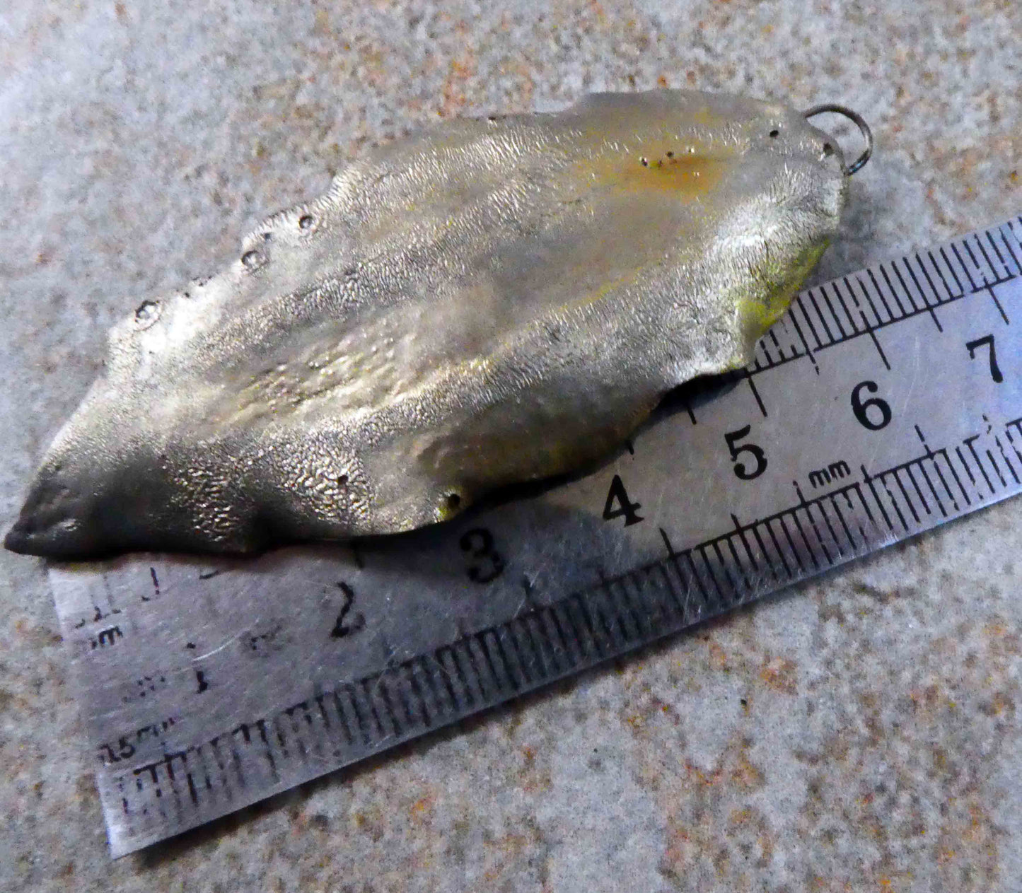 Ceramic Leaf Pendant #4