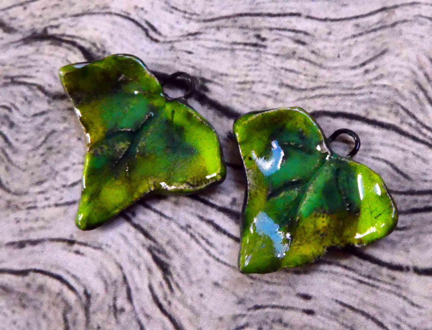 Ceramic Leaf Pendant #5