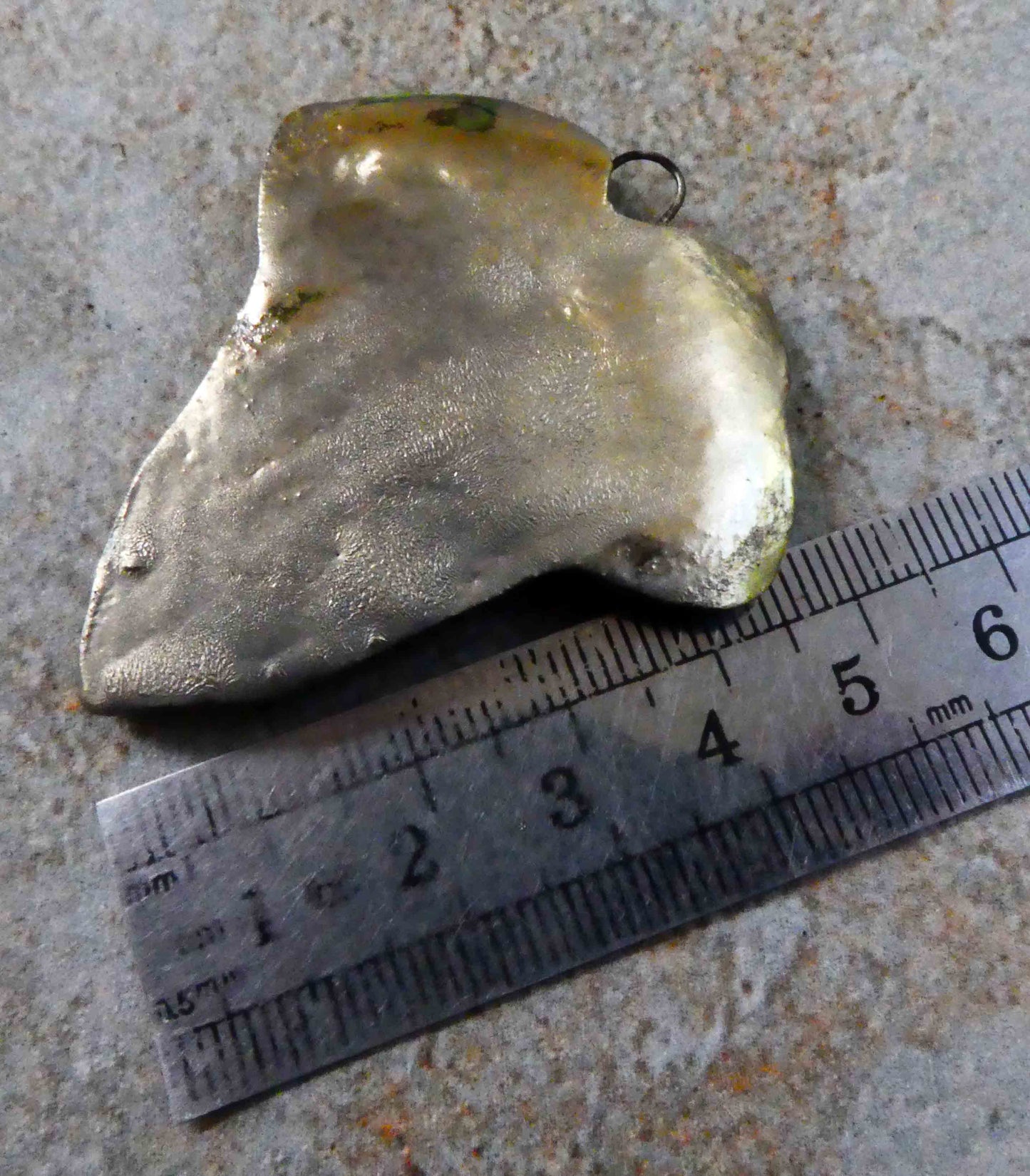 Ceramic Leaf Pendant #5