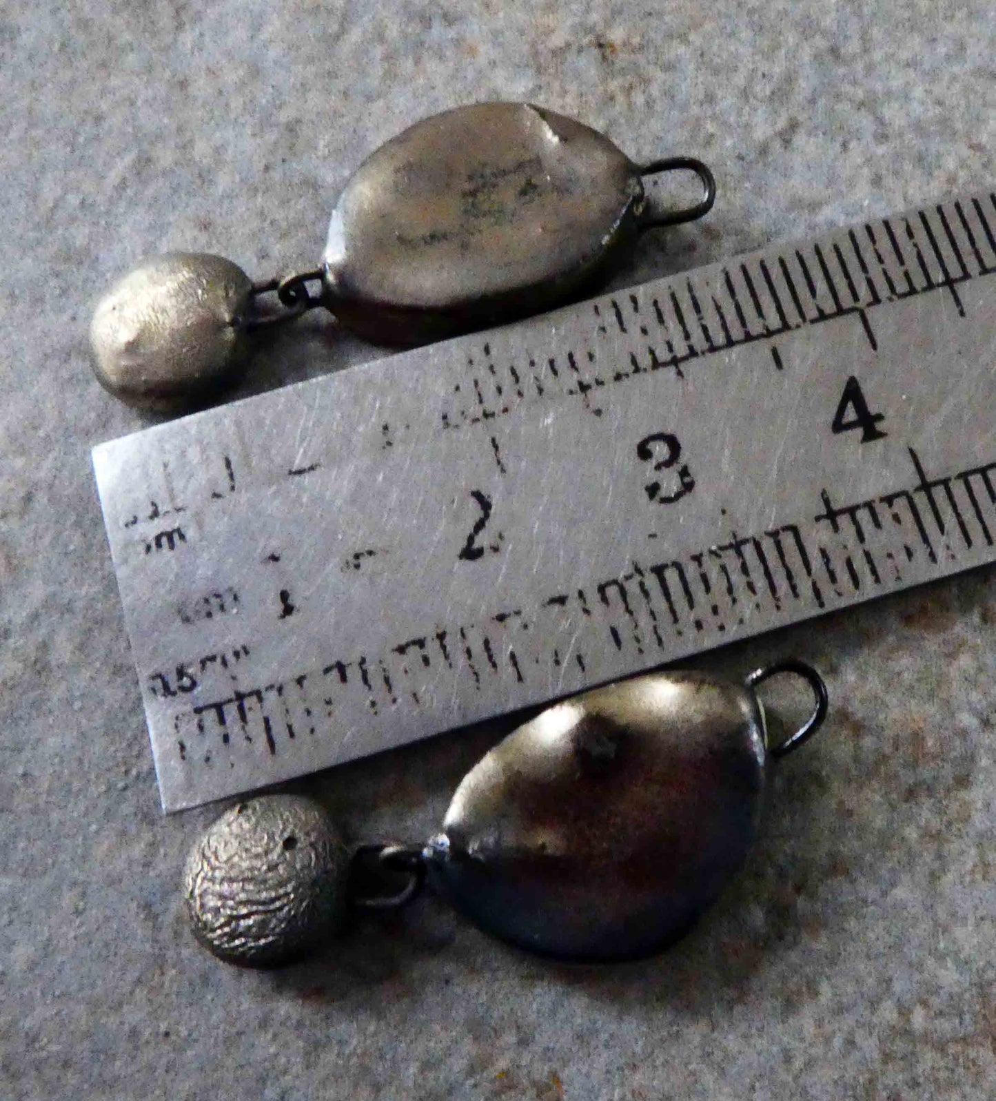 Ceramic Slim Slice Earring Dangles -Gloria
