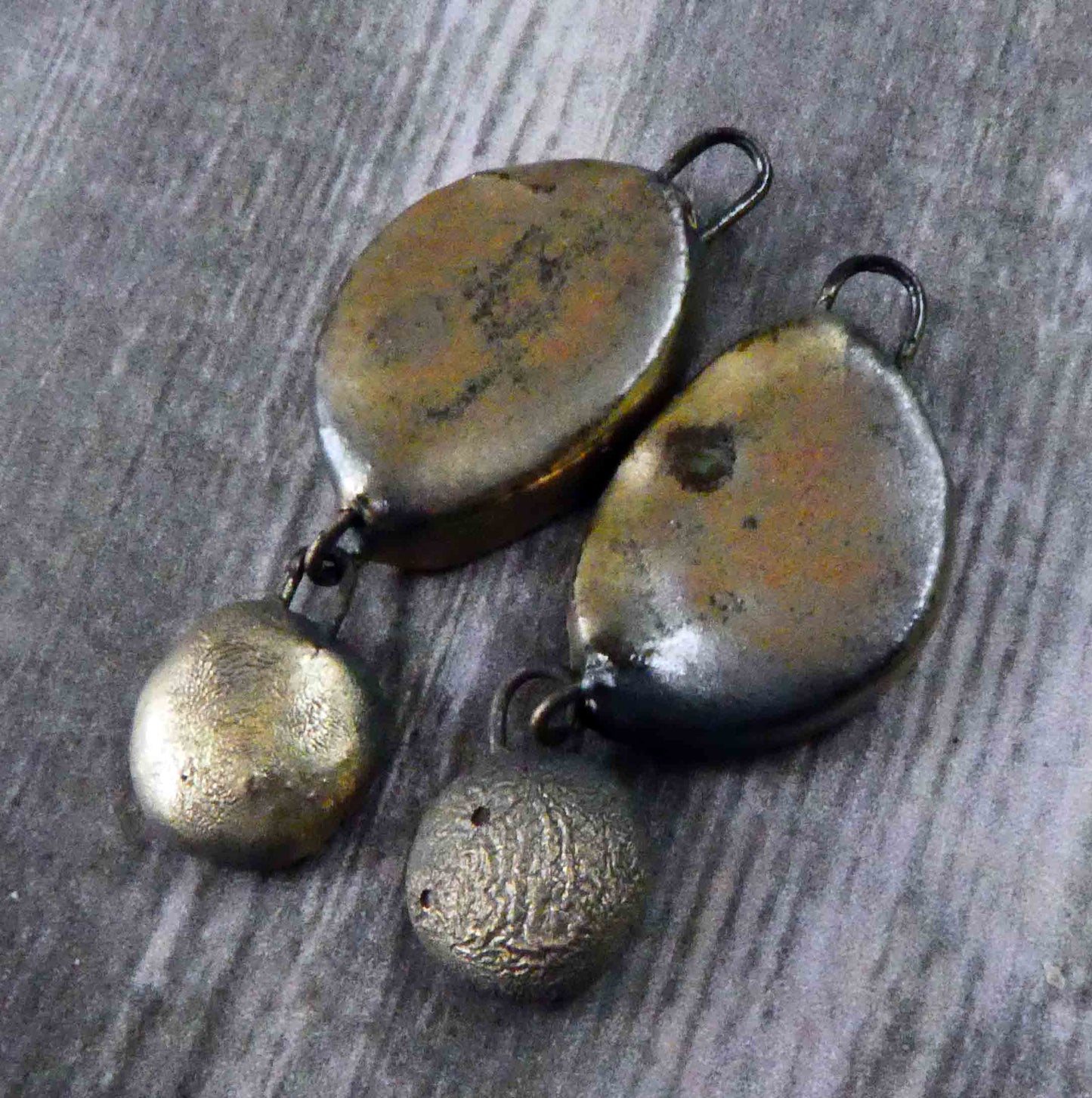 Ceramic Slim Slice Earring Dangles -Gloria