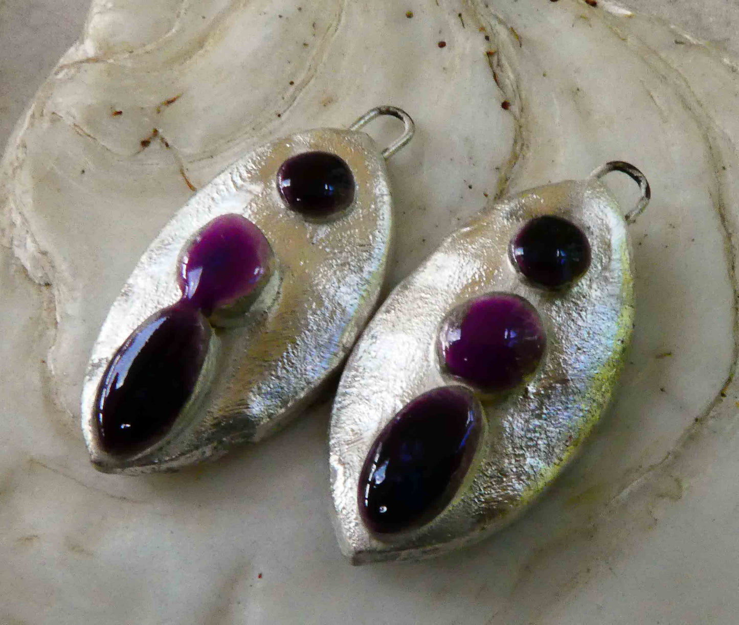 Ceramic Moulded Drop Earring Charms -La Fiesta and Grapel