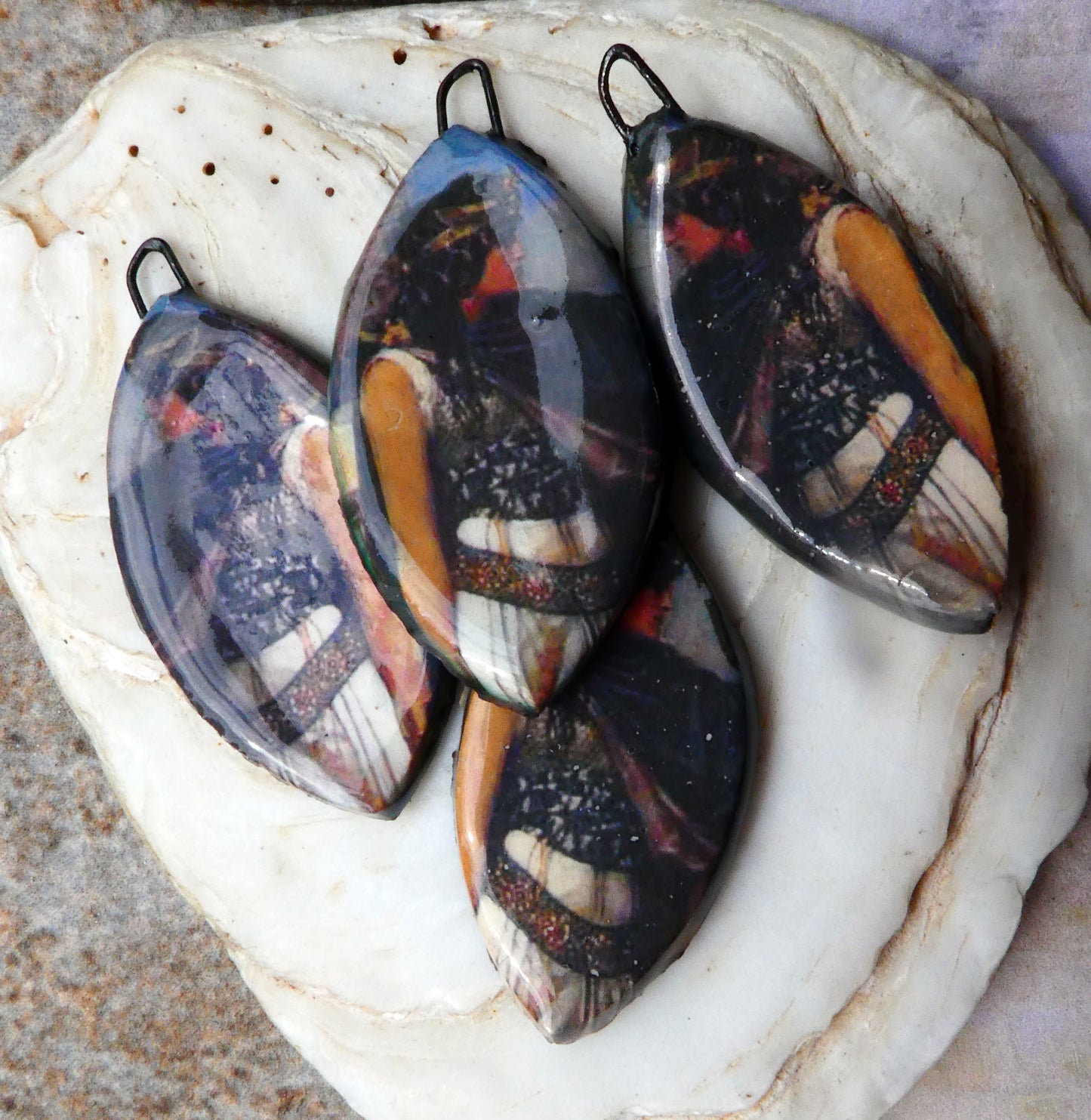 Warrior Women Decal Drop Earring Charms - Queen Zenobia