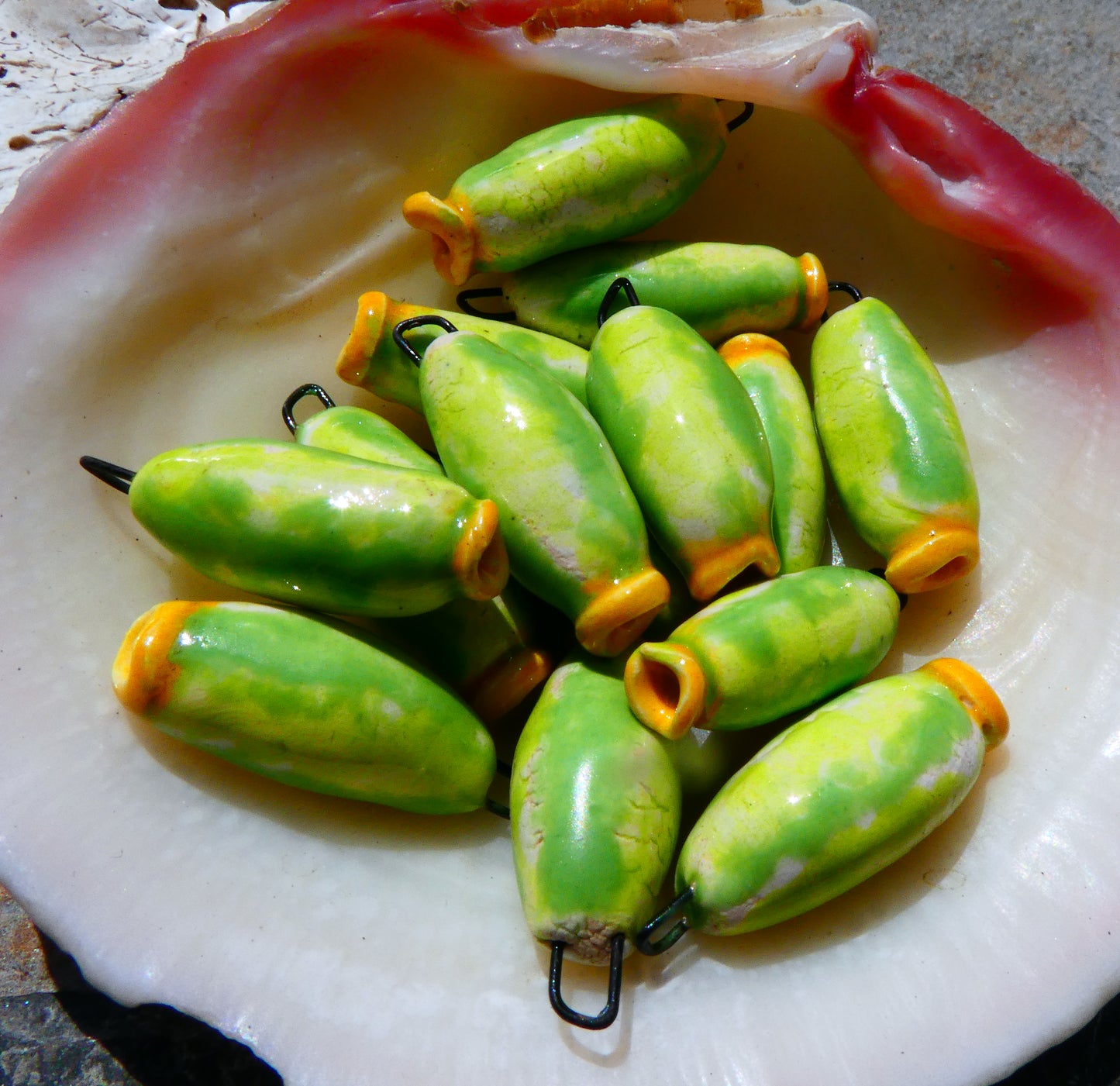 Ceramic Cucamelon Earring Charms