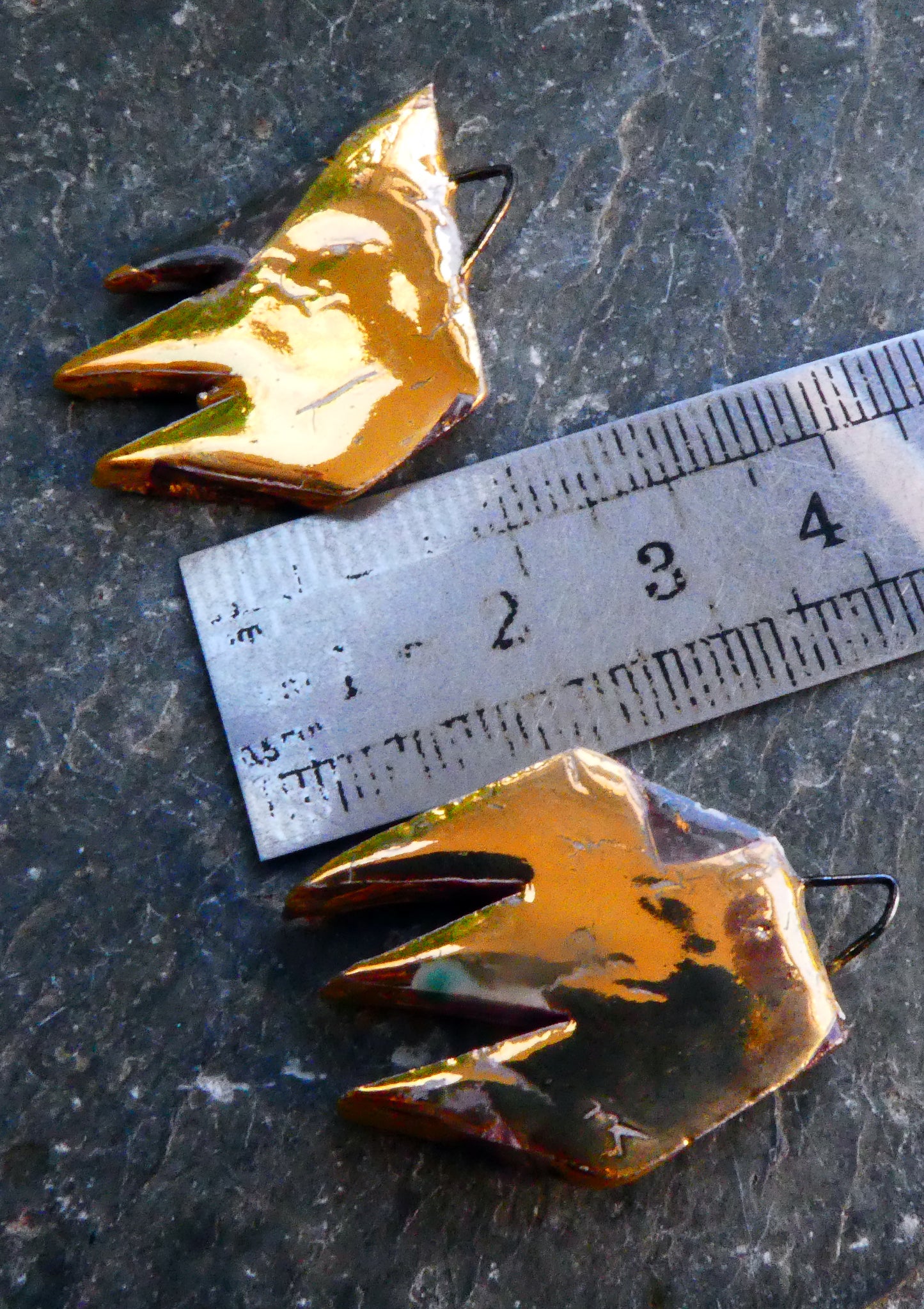 Ceramic Terror Decal Earring Charms#5