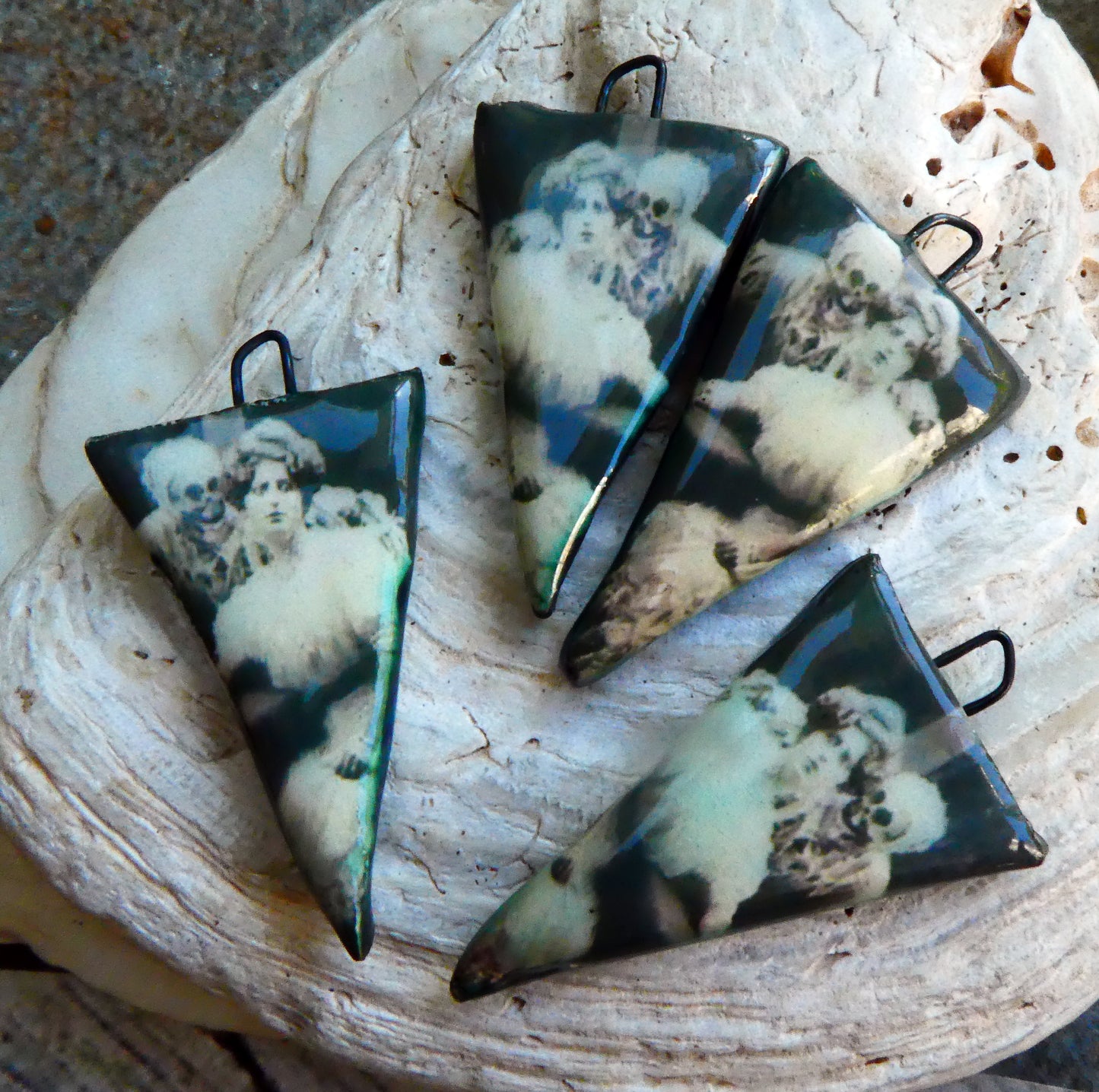 Ghostie Decal Dagger Earring Charms