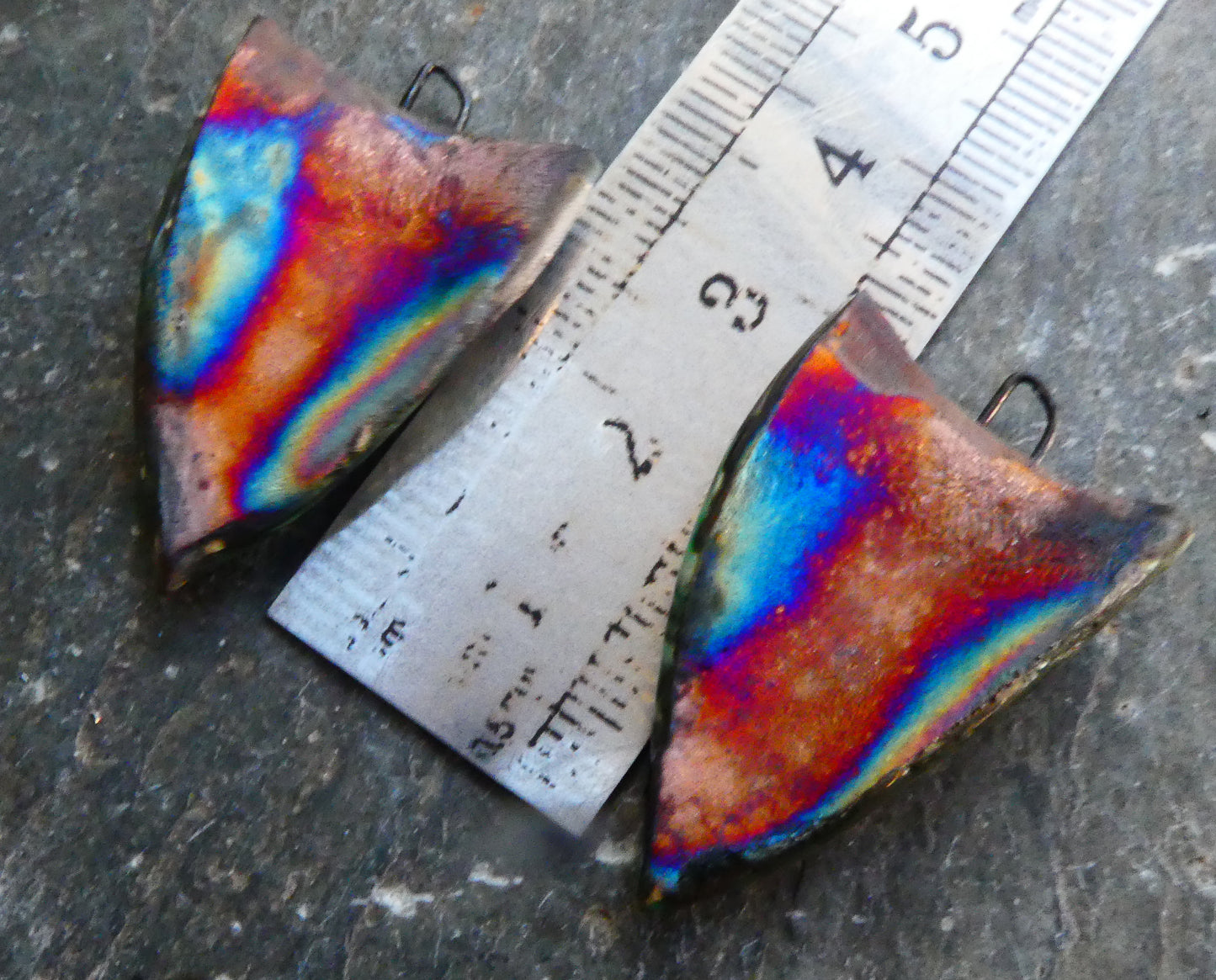 Spook Decal Shield Earring Charms