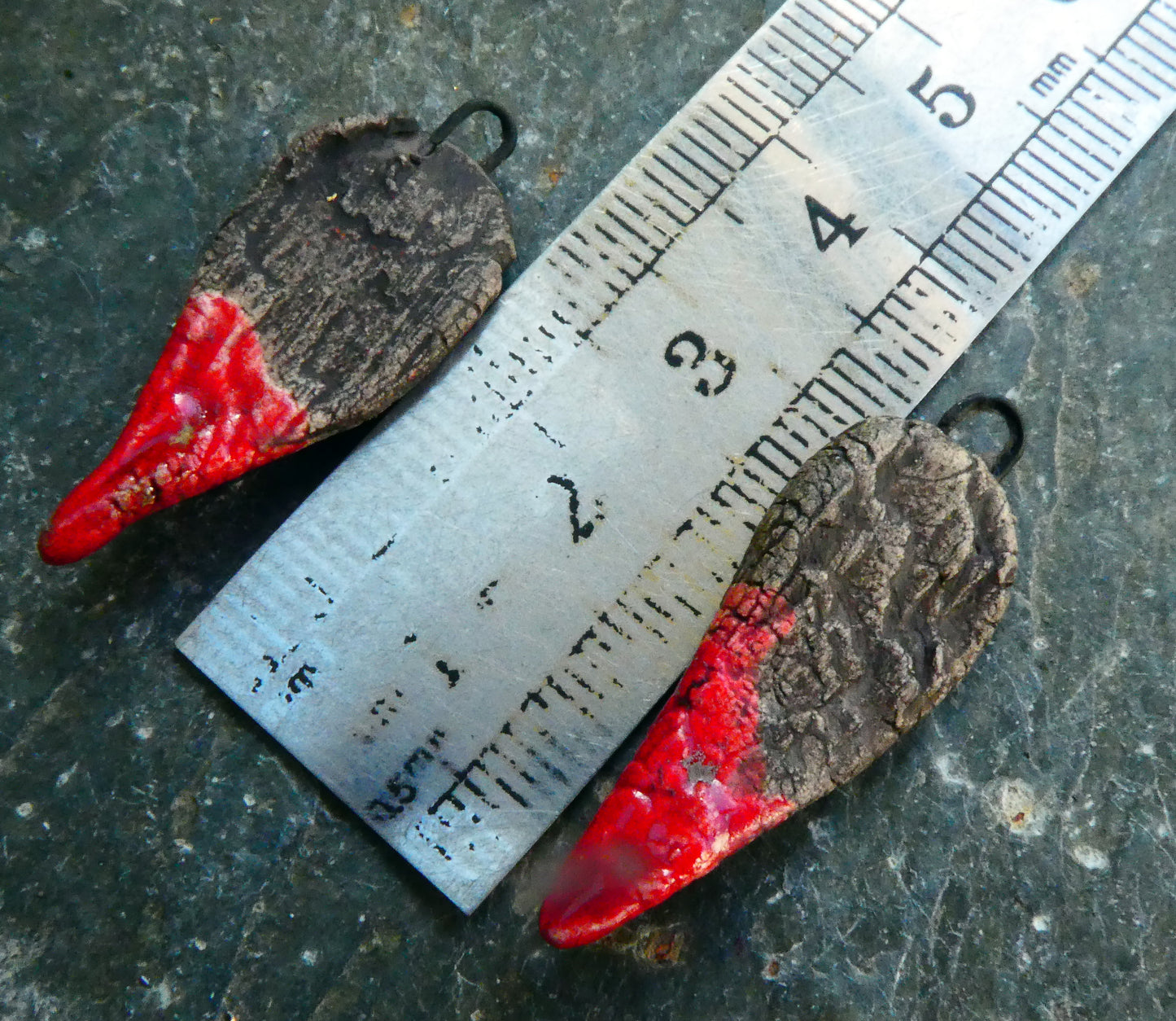 Ceramic Wooden Stake Earring Charms
