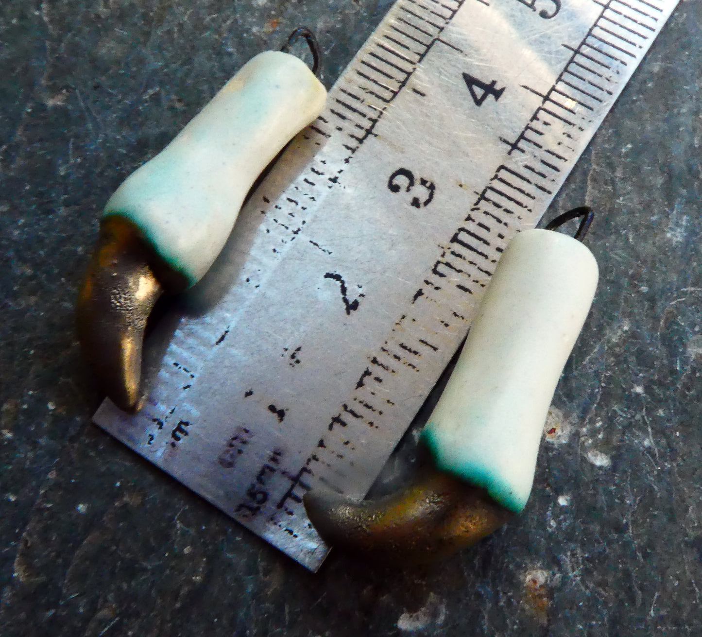 Ceramic Talons Earring Charms