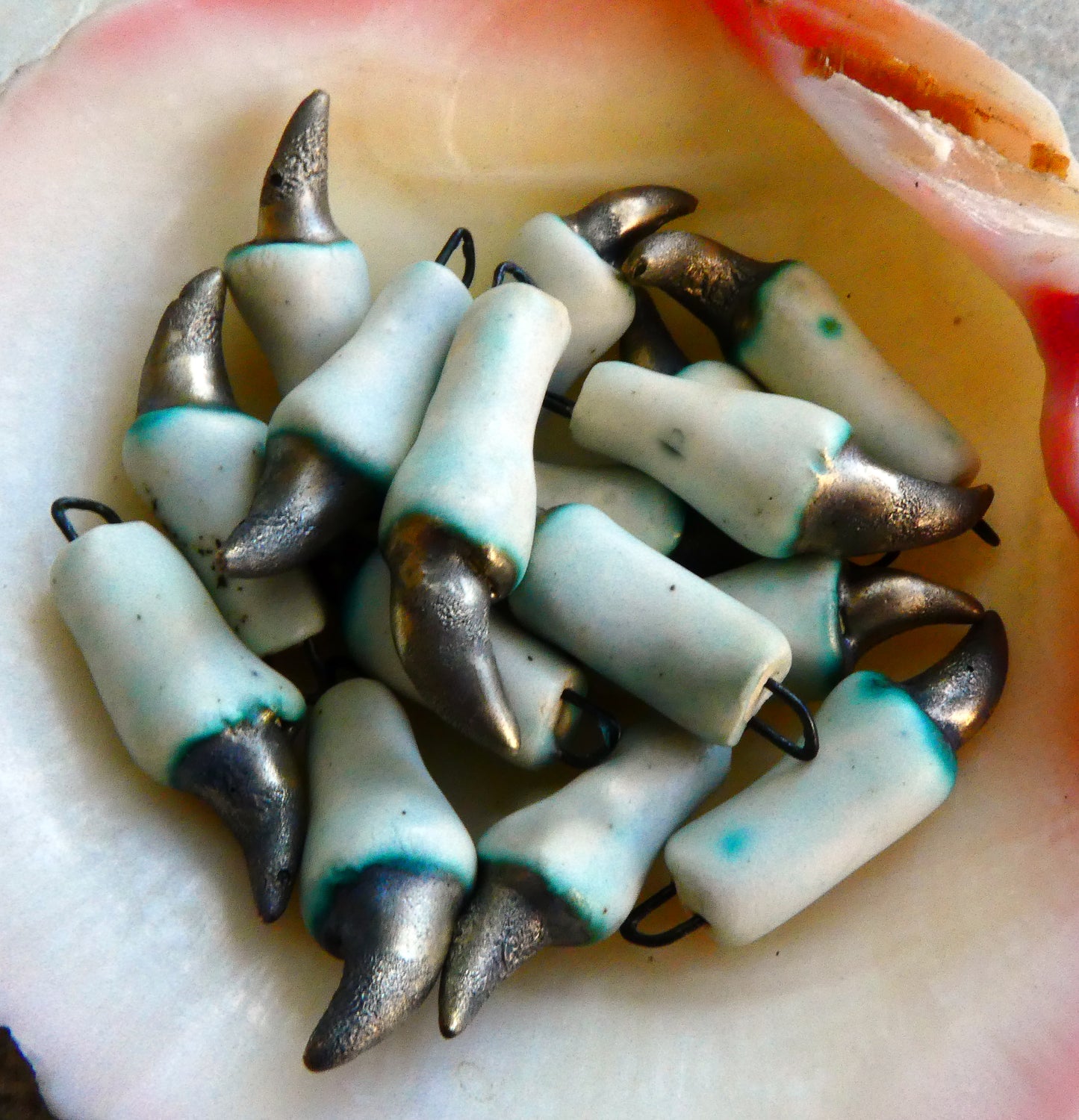 Ceramic Talons Earring Charms