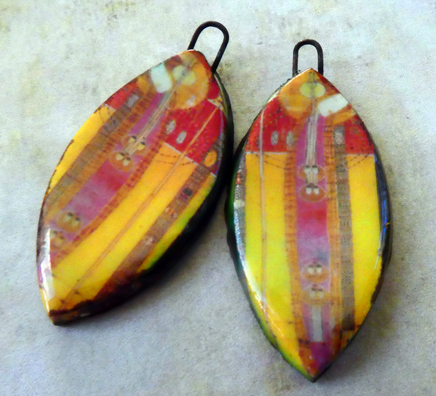 Frances Macdonald Decal Drop Earring Charms #1