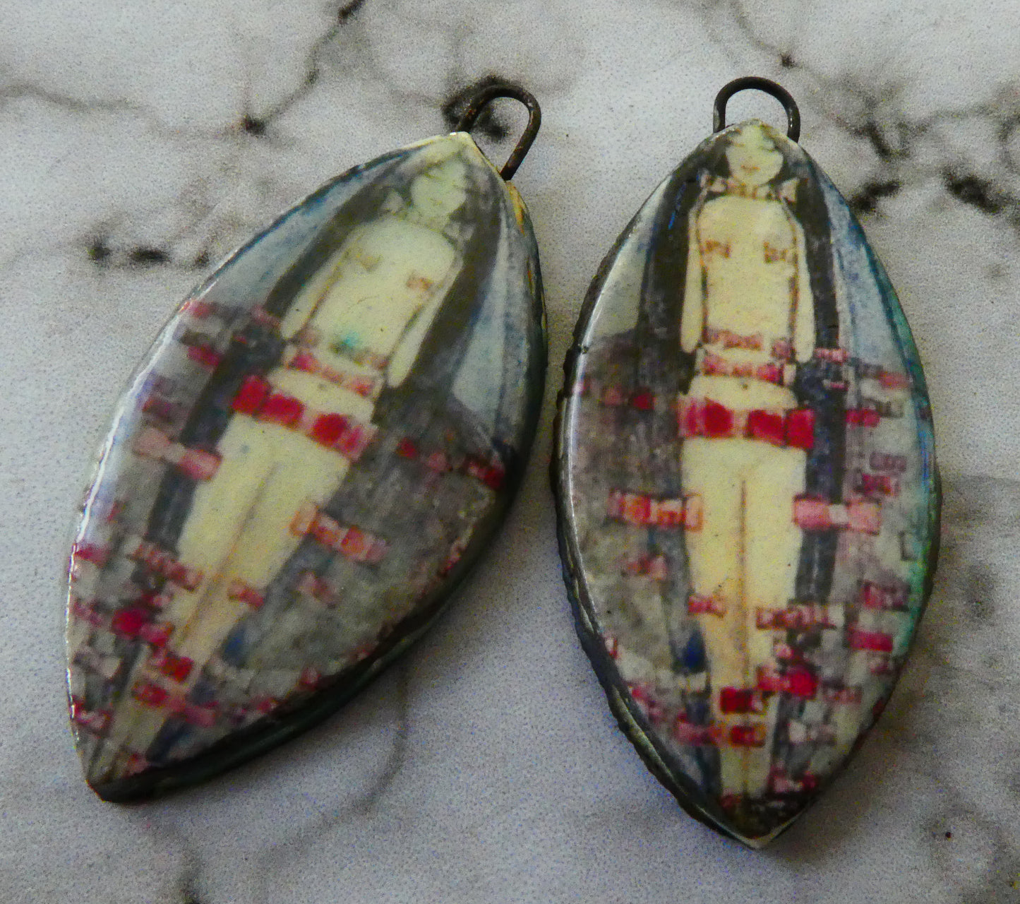 Frances Macdonald Decal Drop Earring Charms #5