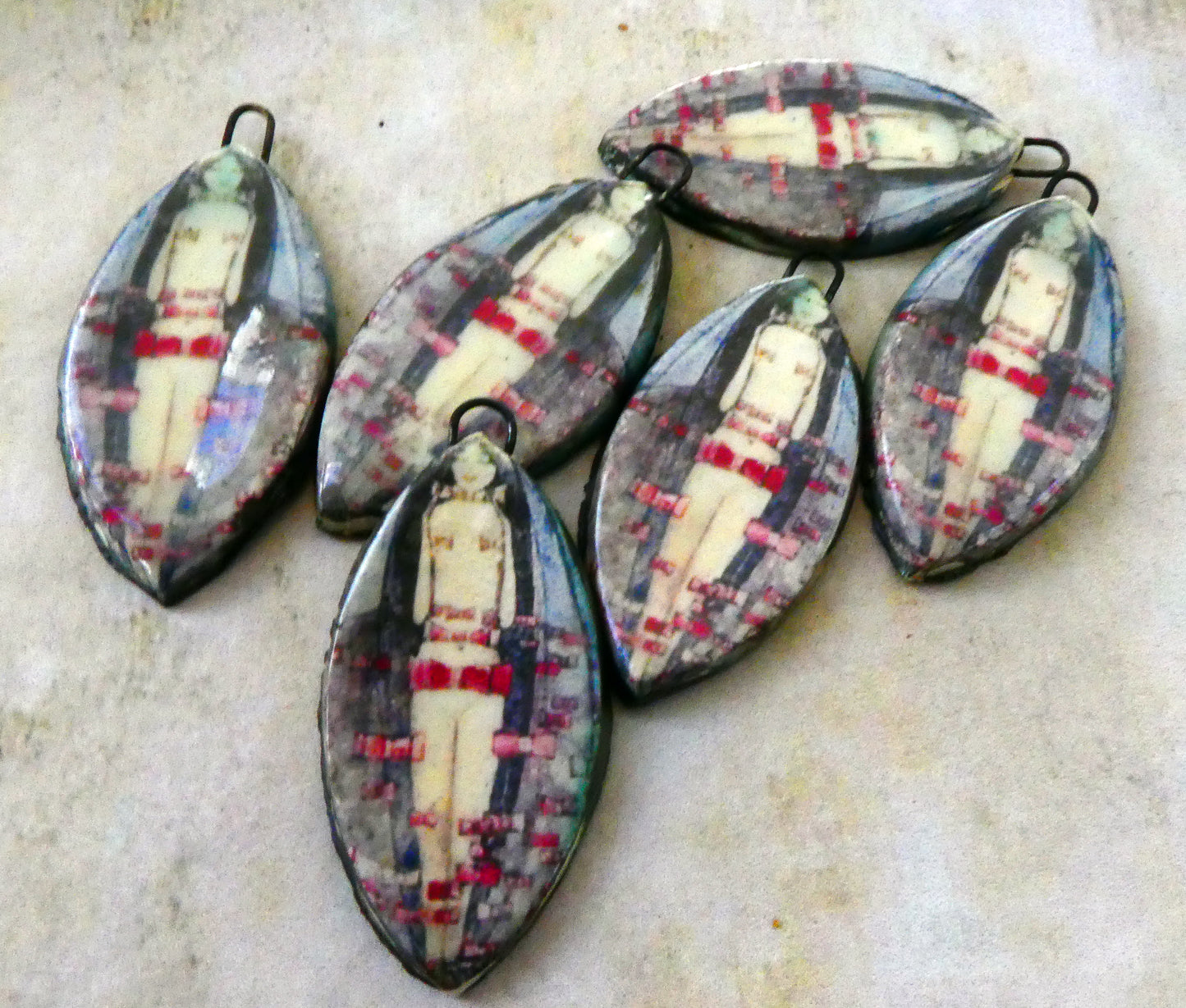 Frances Macdonald Decal Drop Earring Charms #5