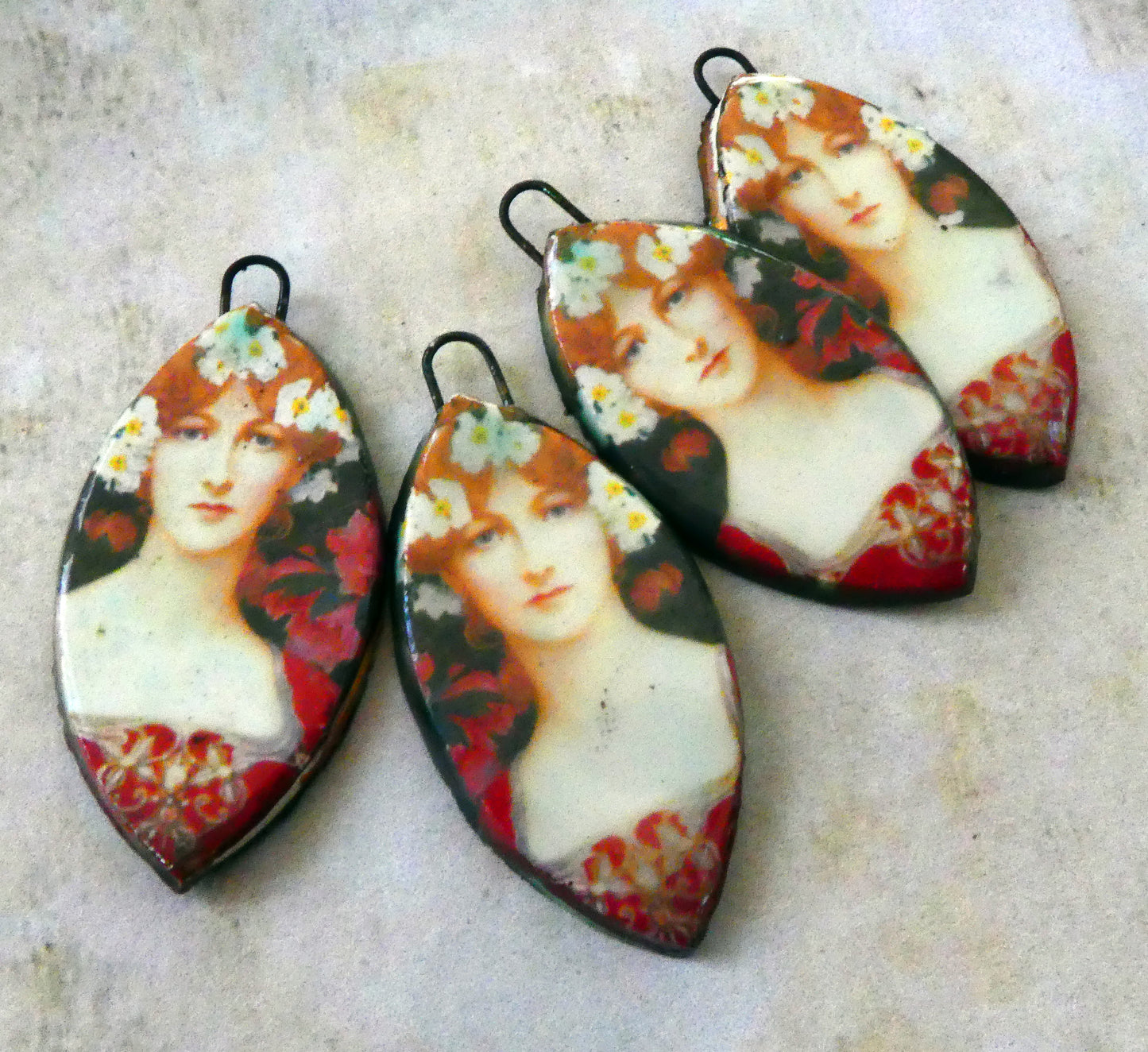 Elizabeth Sonrel Decal Drop Earring Charms #1