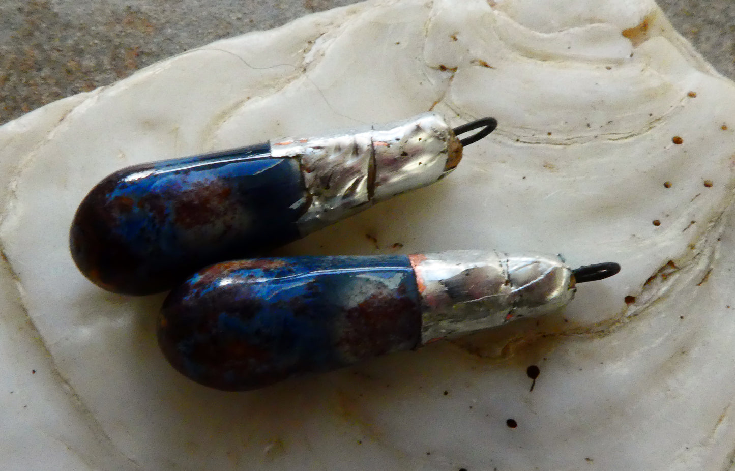 Ceramic Metallic Baton Charms - Outer Space